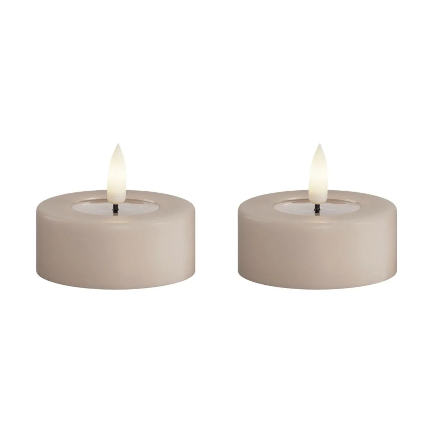 Deluxe Homeart LED-lys Real Flame LED Fyrfadslys - 2 stk. i Rose, 6,1 cm, 1