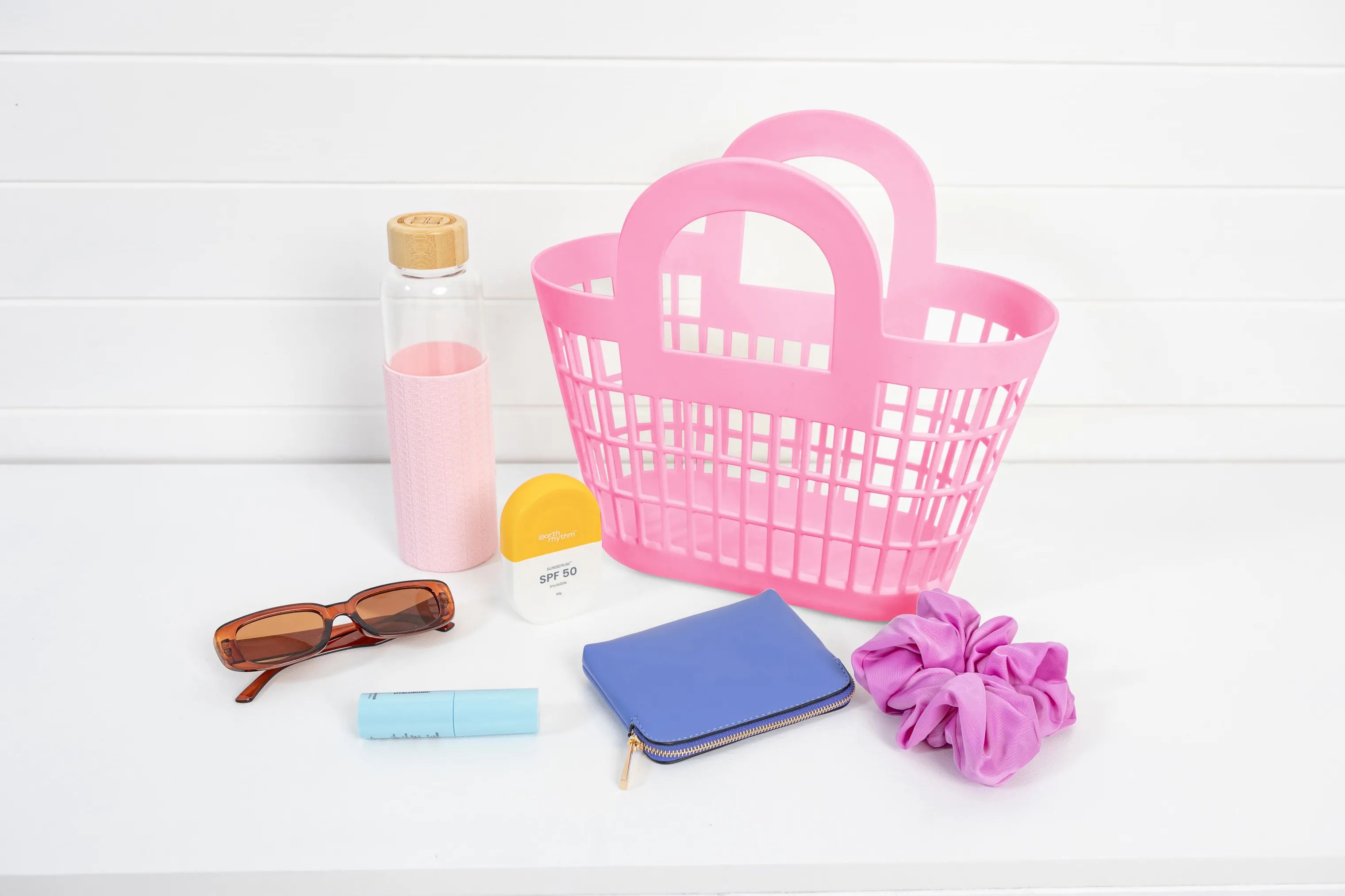 Sun Jellies Øvrigt interiør Atomic Tote Rosie Basket i Bubblegum Pink, 4