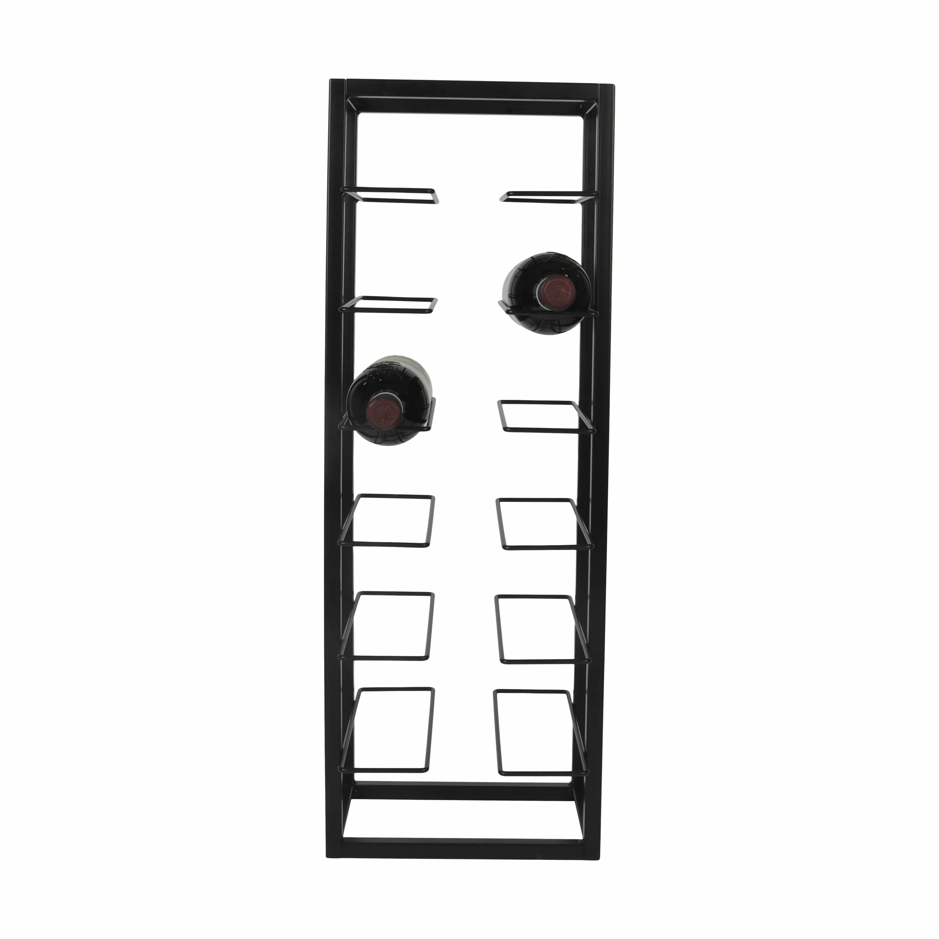 CASA Living Vinreoler Vinreol i Sort, 70 cm, 2
