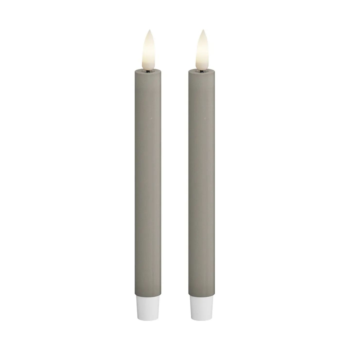 Deluxe Homeart LED-lys Real Flame LED Kertelys - 2 stk. i Sand, 14 cm, 1