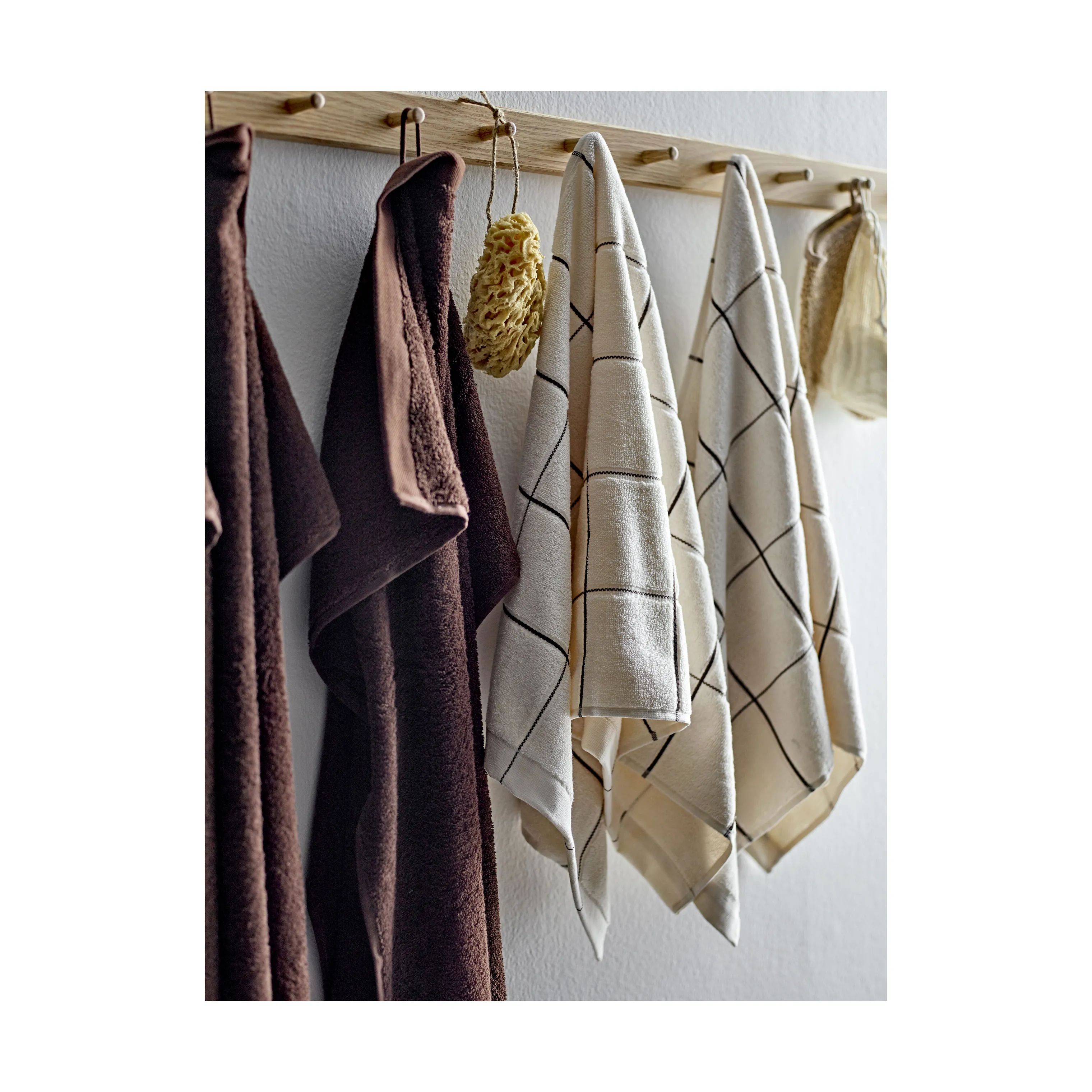 Södahl Håndklæder Organic Comfort Håndklæde i Coffee brown, B50 x L100 cm, 2