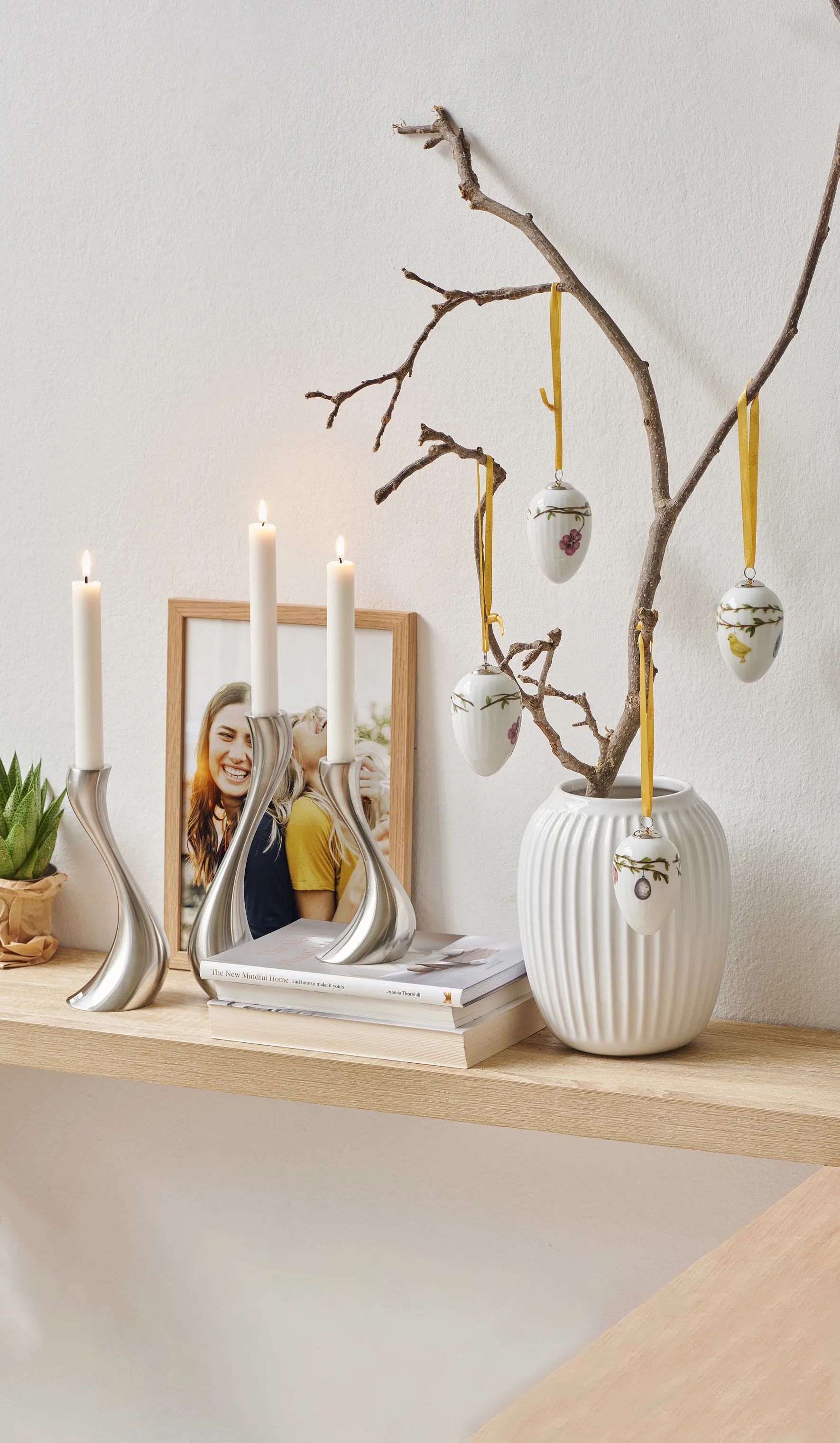 Kähler Vaser Hammershøi Vase i Hvid, 21 cm, 4
