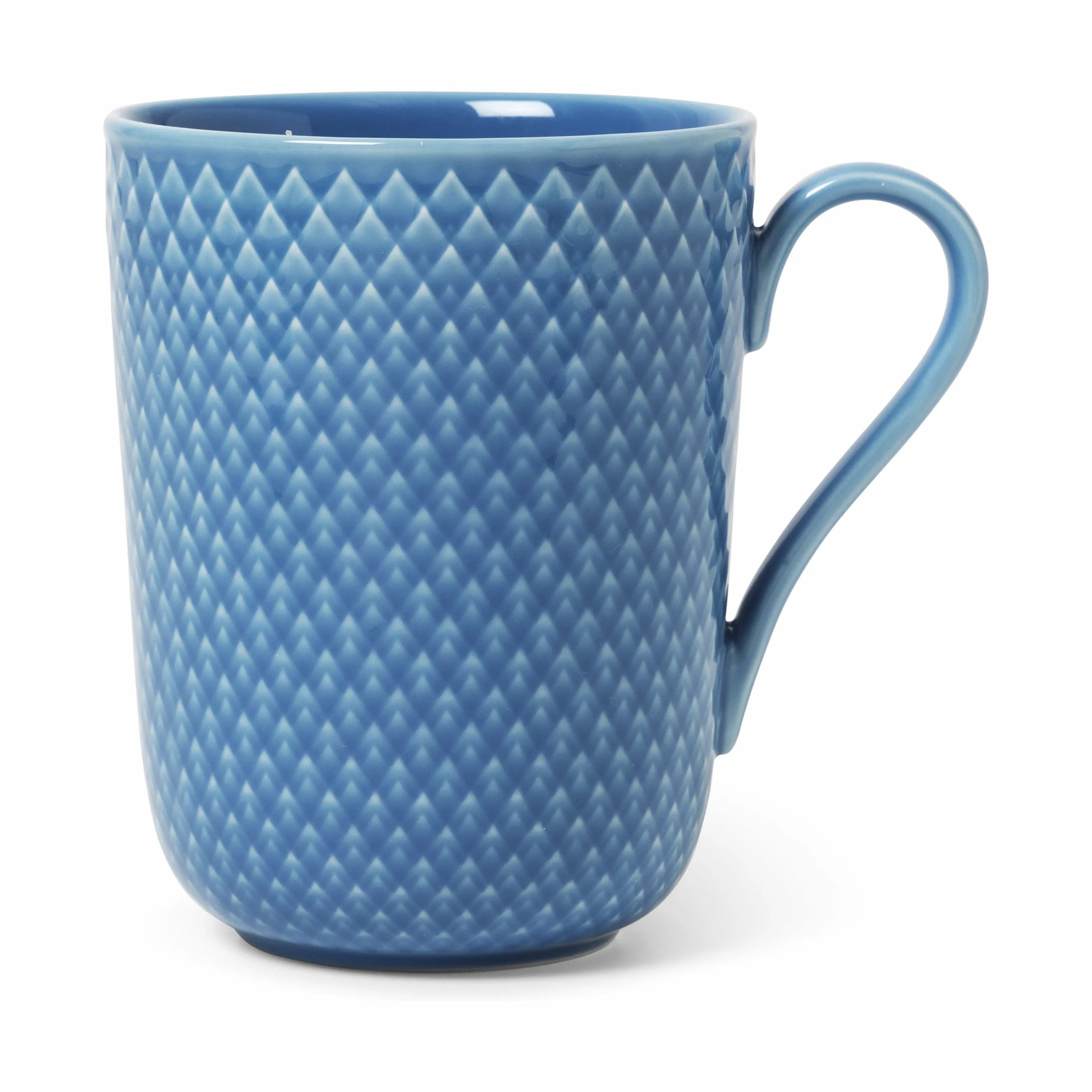 Lyngby Porcelæn Krus og kopper med hank Rhombe Color Krus m. hank i Blå, 1