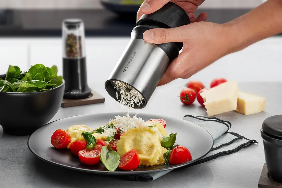 Gefu Rivejern Parmigiano Rivejern i Sølvfarvet/sort, 3