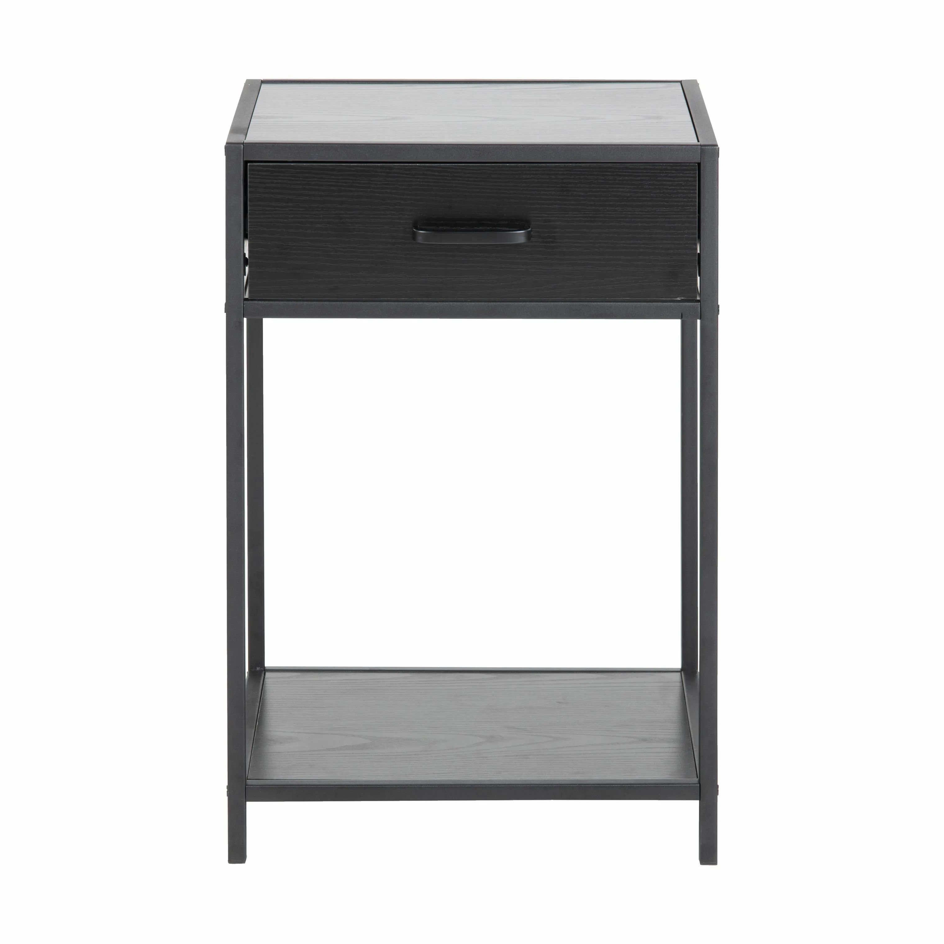 CASA Living Sengeborde Seaford Natbord i Sort, 1