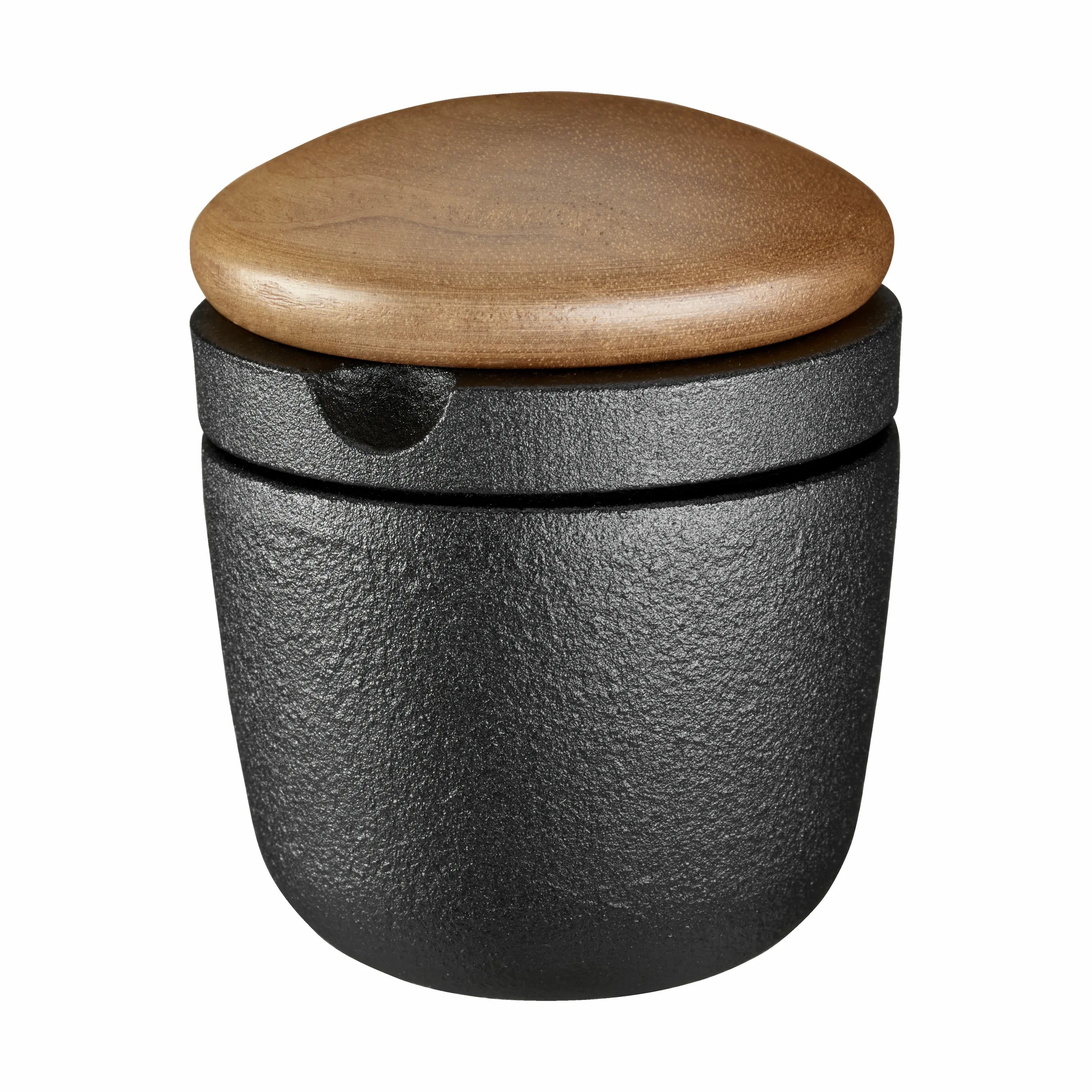 Skeppshult Peberkværne Walnut Swing Krydderikværn i Sort/Træ, 6,5 cm, 1