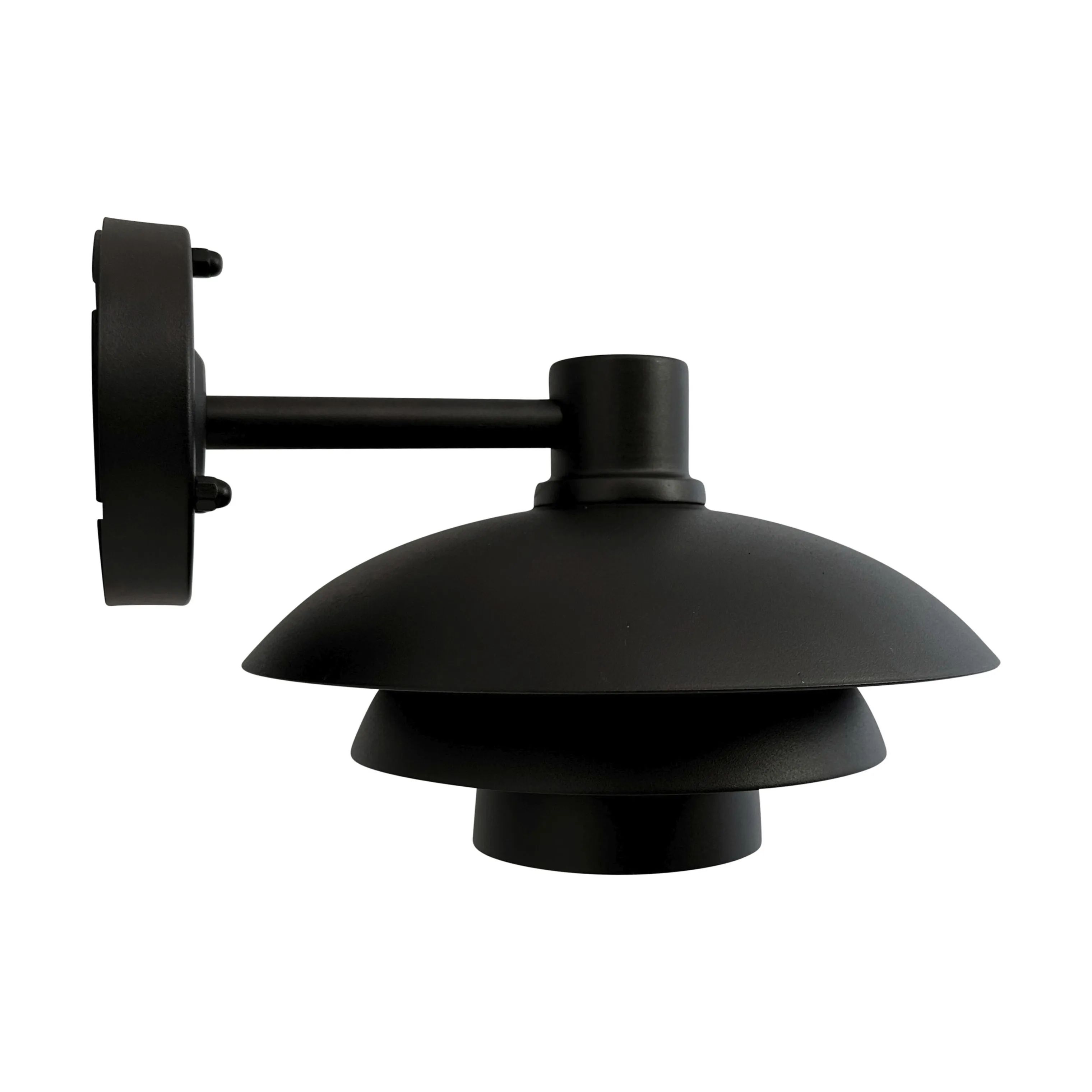 Dyberg Larsen Udendørs væglamper Morph Udendørs Væglampe i Sort, 24 cm, 1