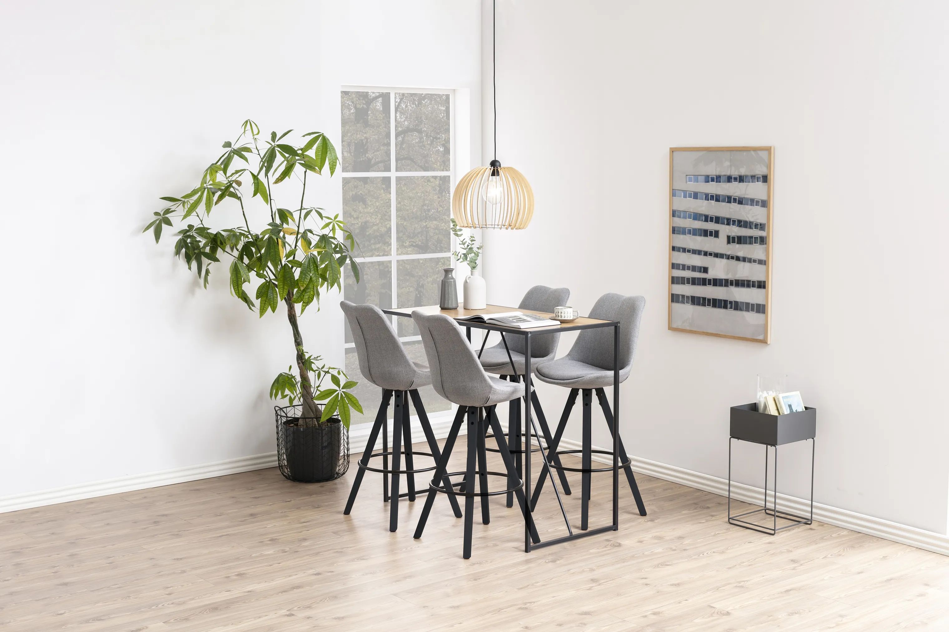 CASA Living Barborde Seaford Barbord i vild eg/mat sort, 2