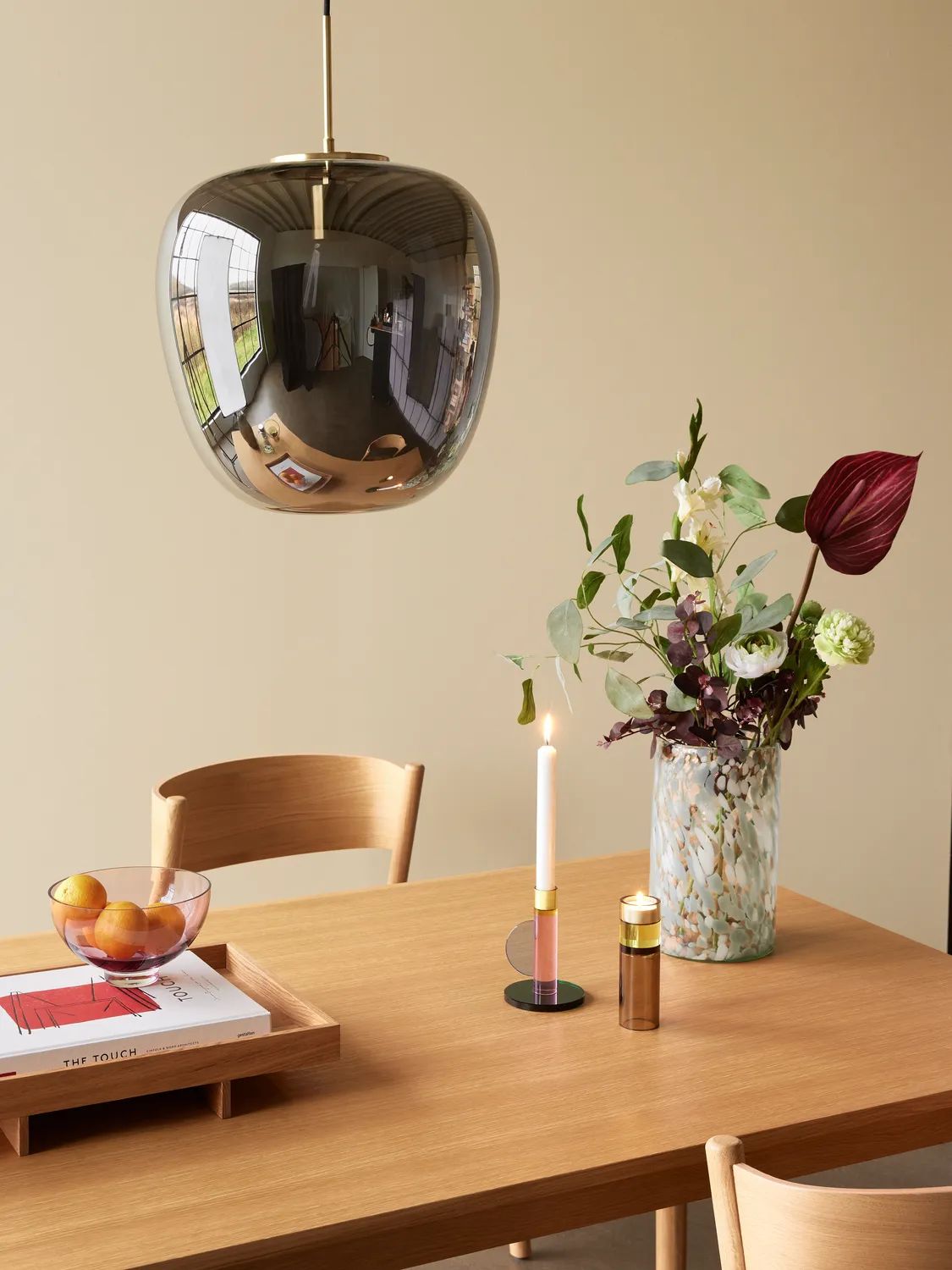 Hübsch Pendler Reflect Pendel i H50 x Ø40 cm, 2