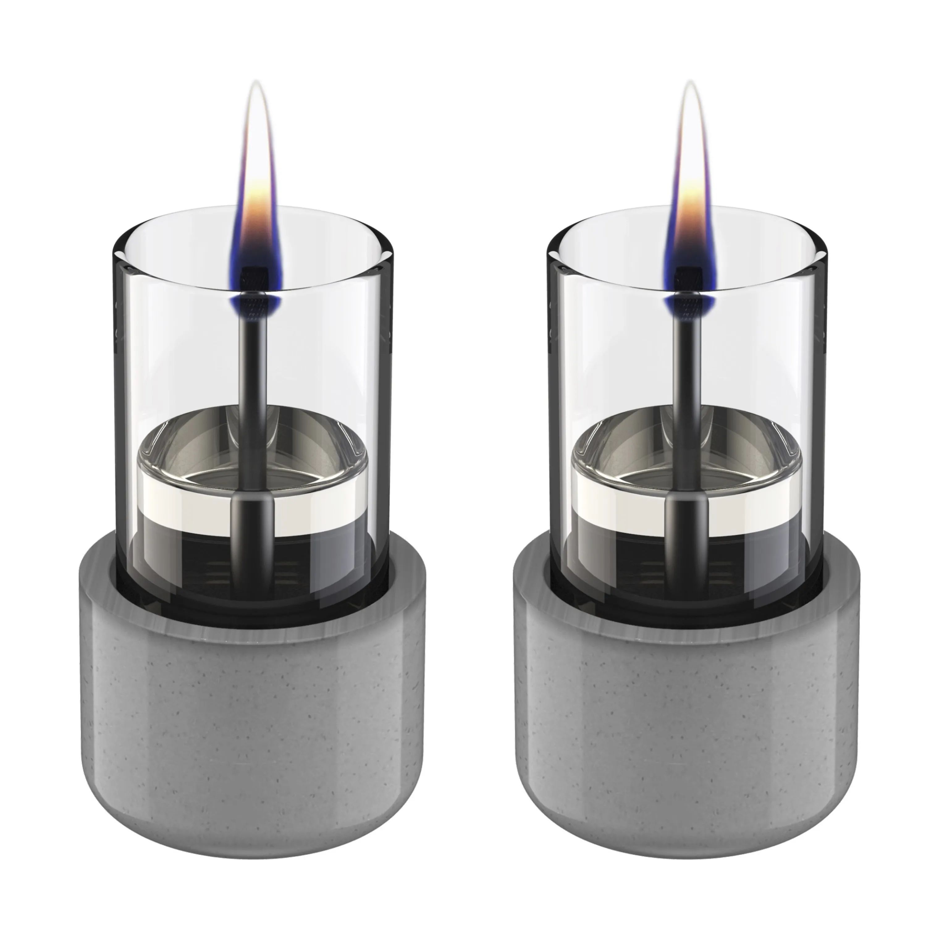 TenderFlame Lanterner Candle Bordlanterne - 2 stk. i Grå, 1