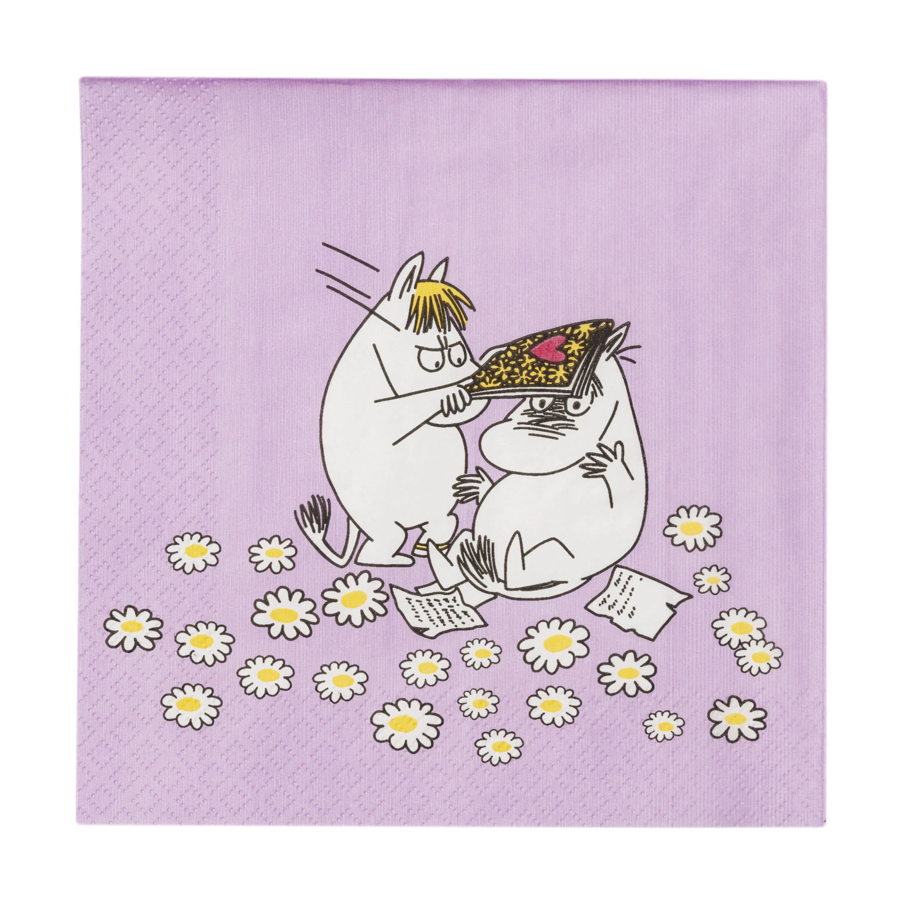 Moomin Arabia Papirservietter Kærester Servietter - 20 stk. i Lyserød, 1