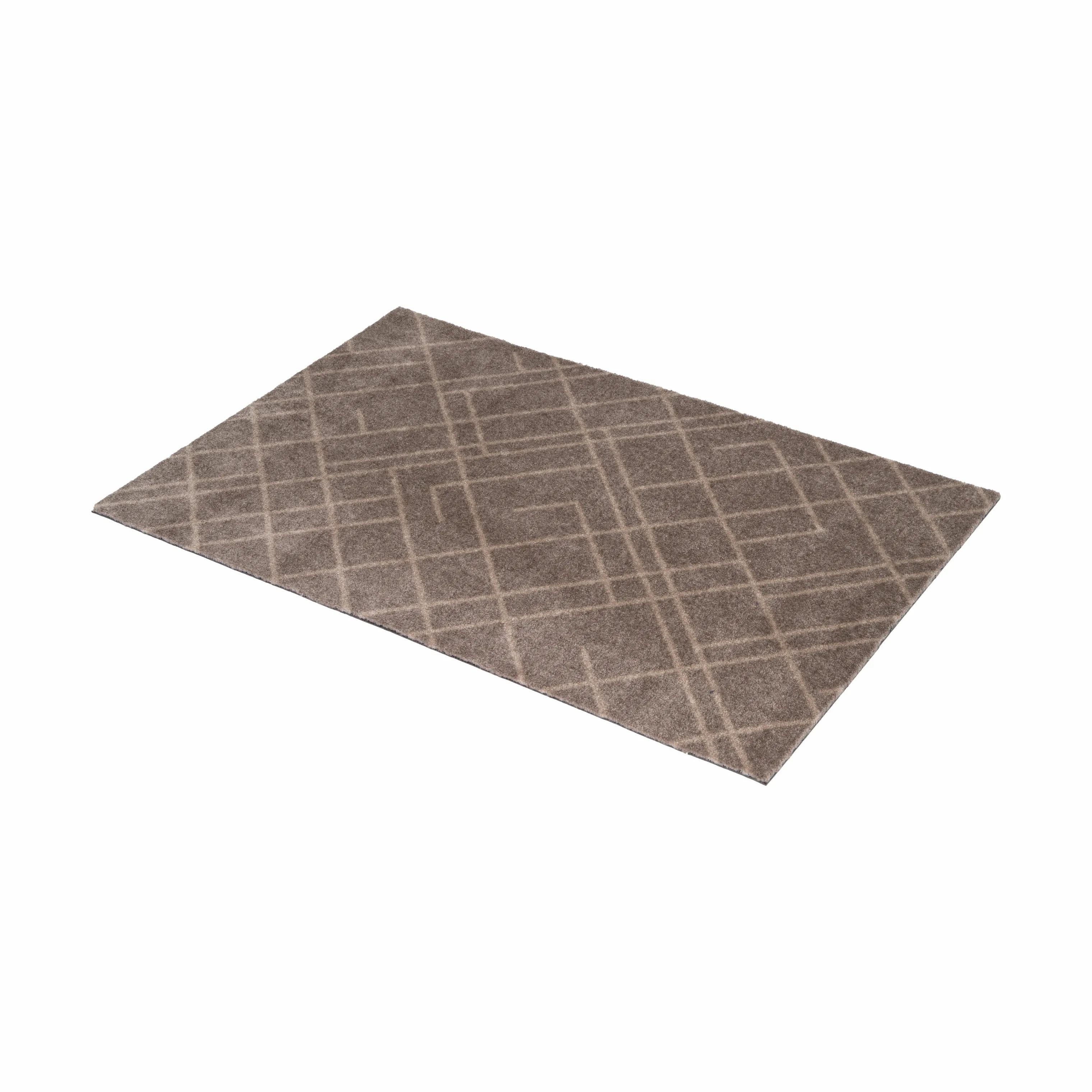 Tica Copenhagen Dørmåtter Lines Gulvmåtte i Sand, B60 x L90 cm, 4
