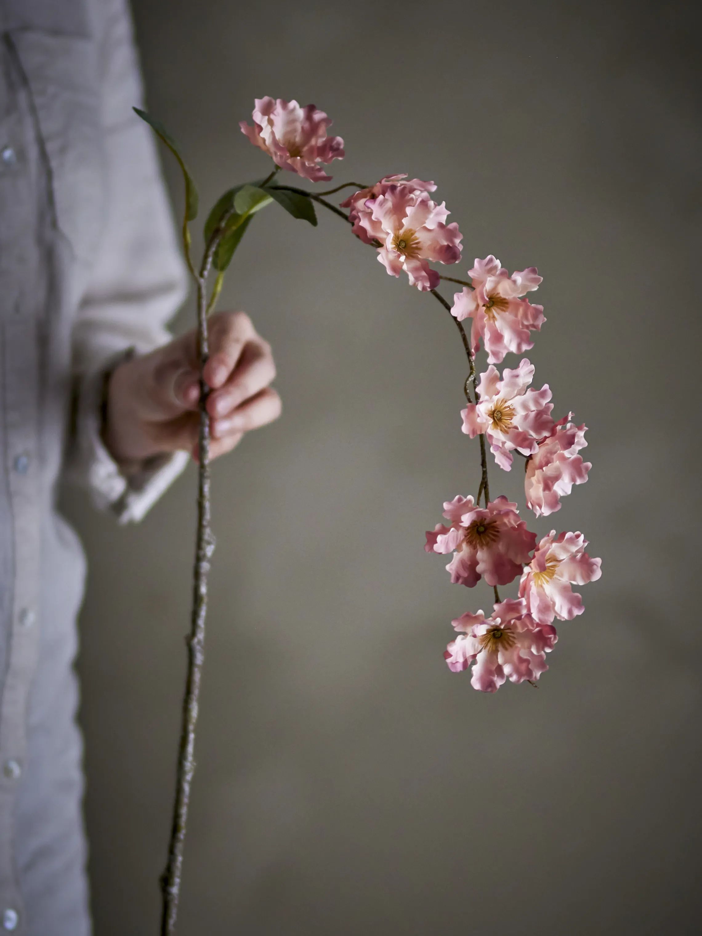 Bloomingville Kunstige blomster Kunstig blomst - Wild cherry stilk i Lyserød, 3
