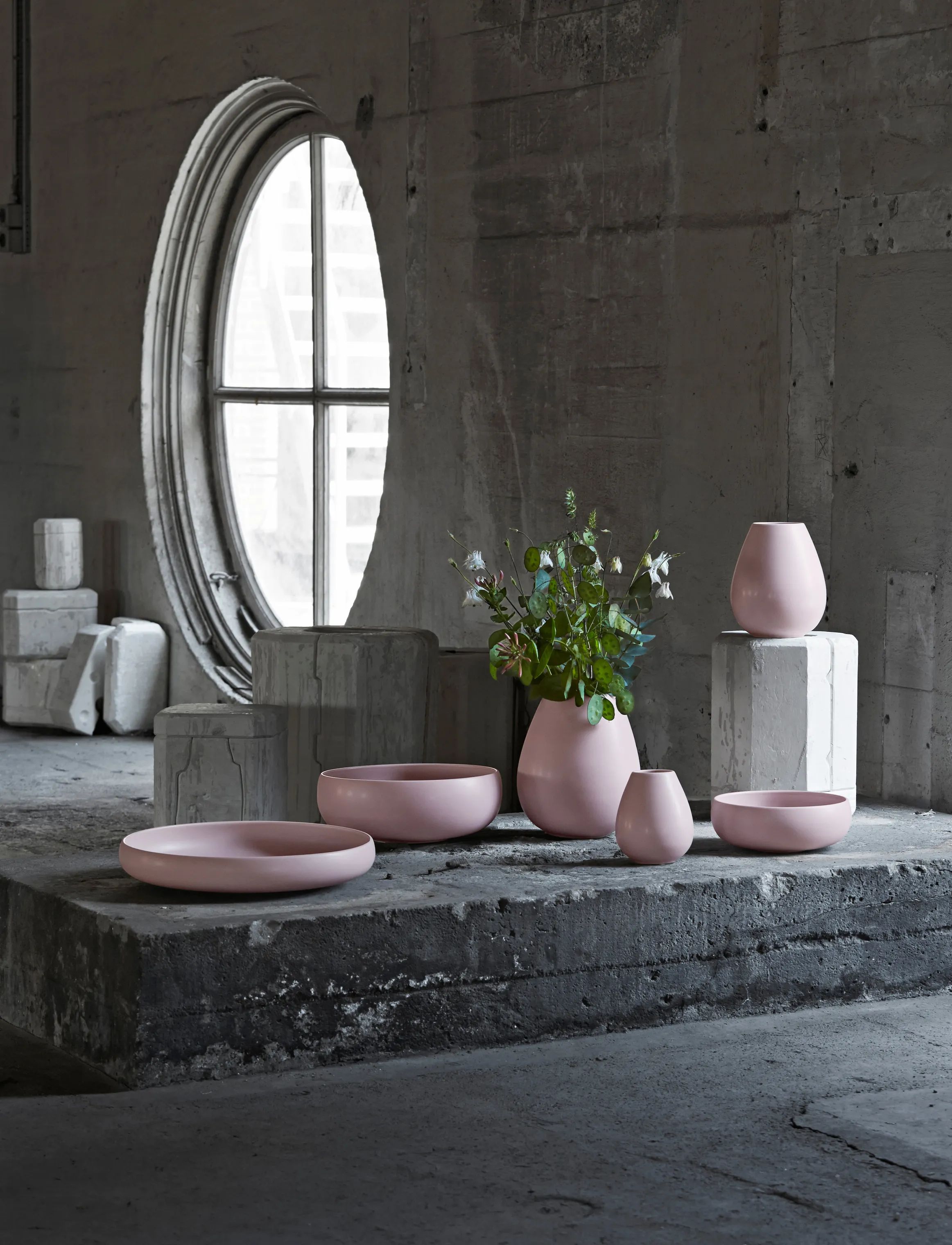 Knabstrup Keramik Serveringsfade Earth Fad i Rose, 2