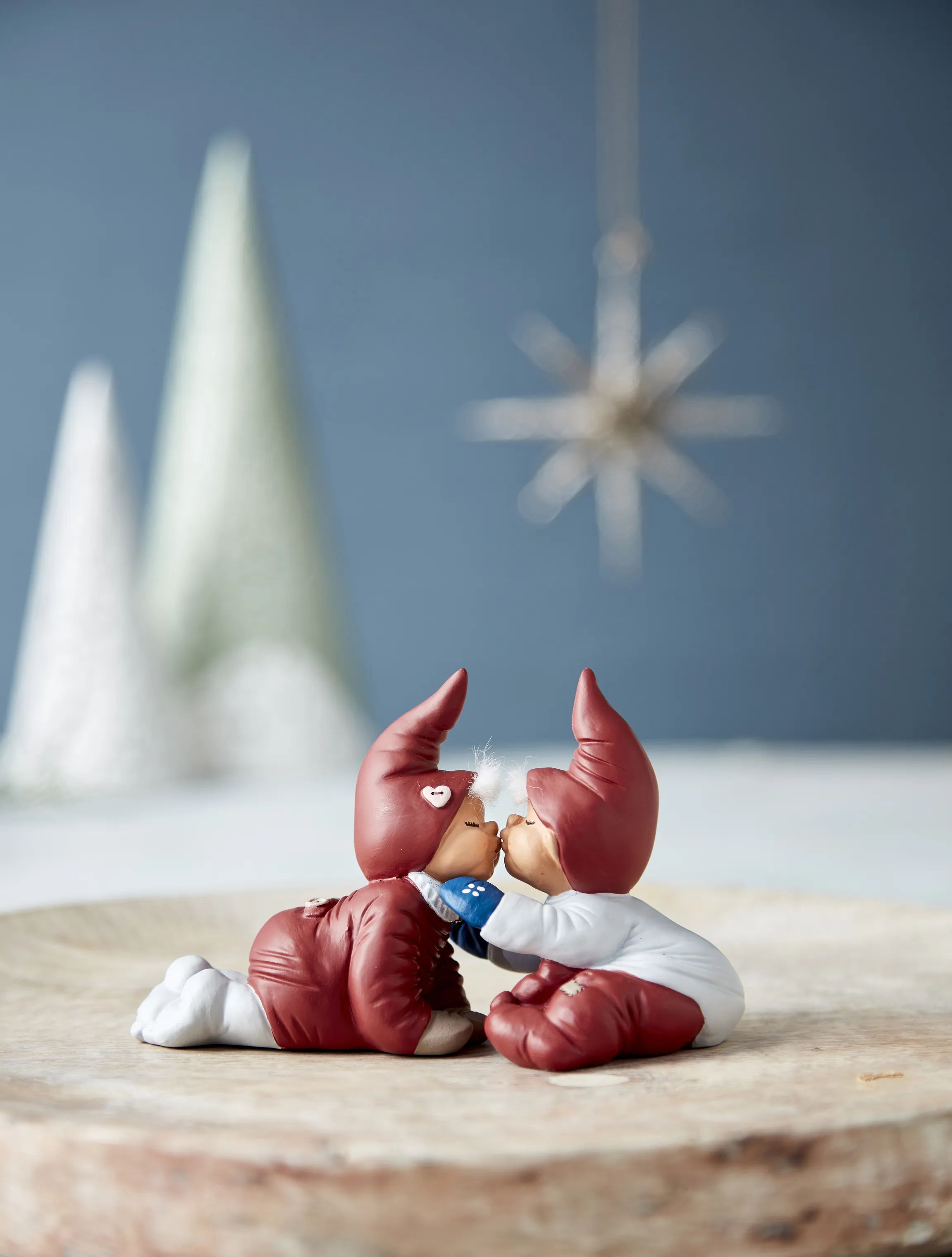 Klarborg Nisser Kyssenisser - Bella & Asbjørn i 7,5 cm, 2