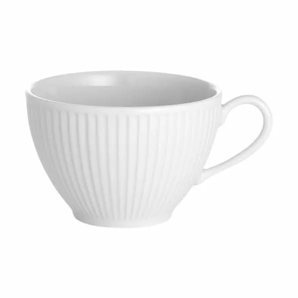 Pillivuyt Krus og kopper med hank Plissé Kaffekop i Hvid, 29 cl, 1