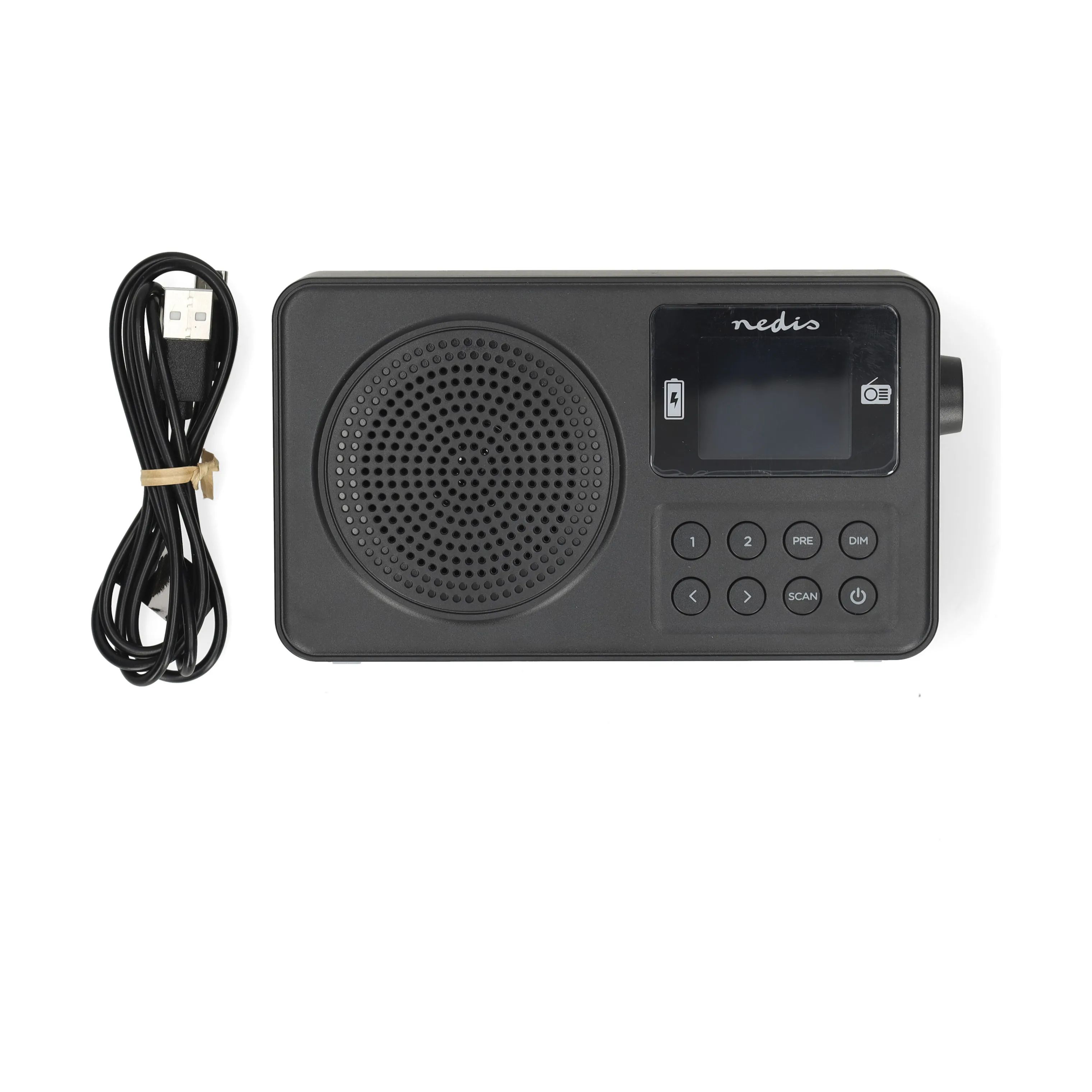 Nedis Højtalere FM Radio i Sort, 2