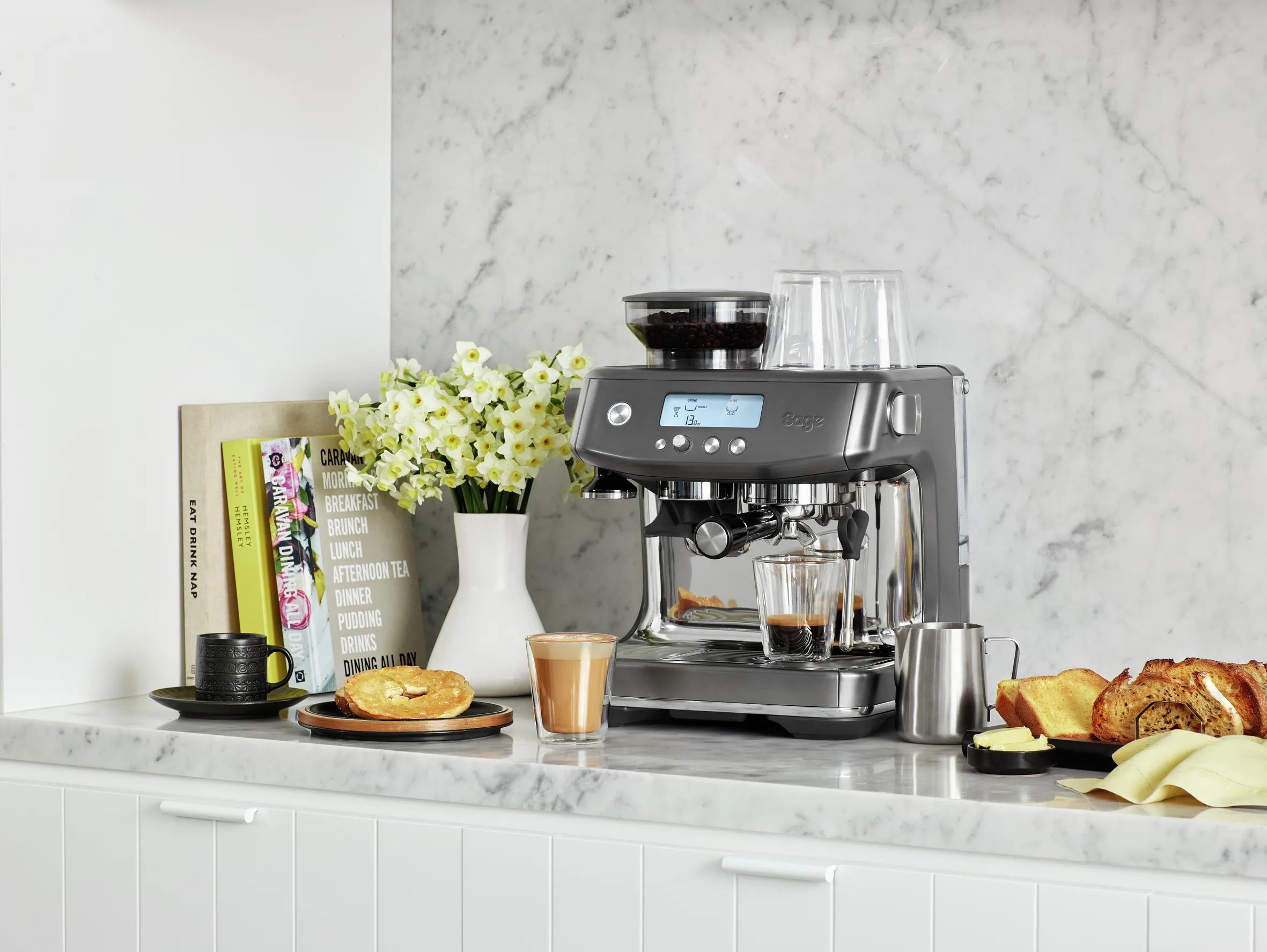 Sage Espressomaskiner Barista Pro Espressomaskine 61160169 i Black Steel, 2