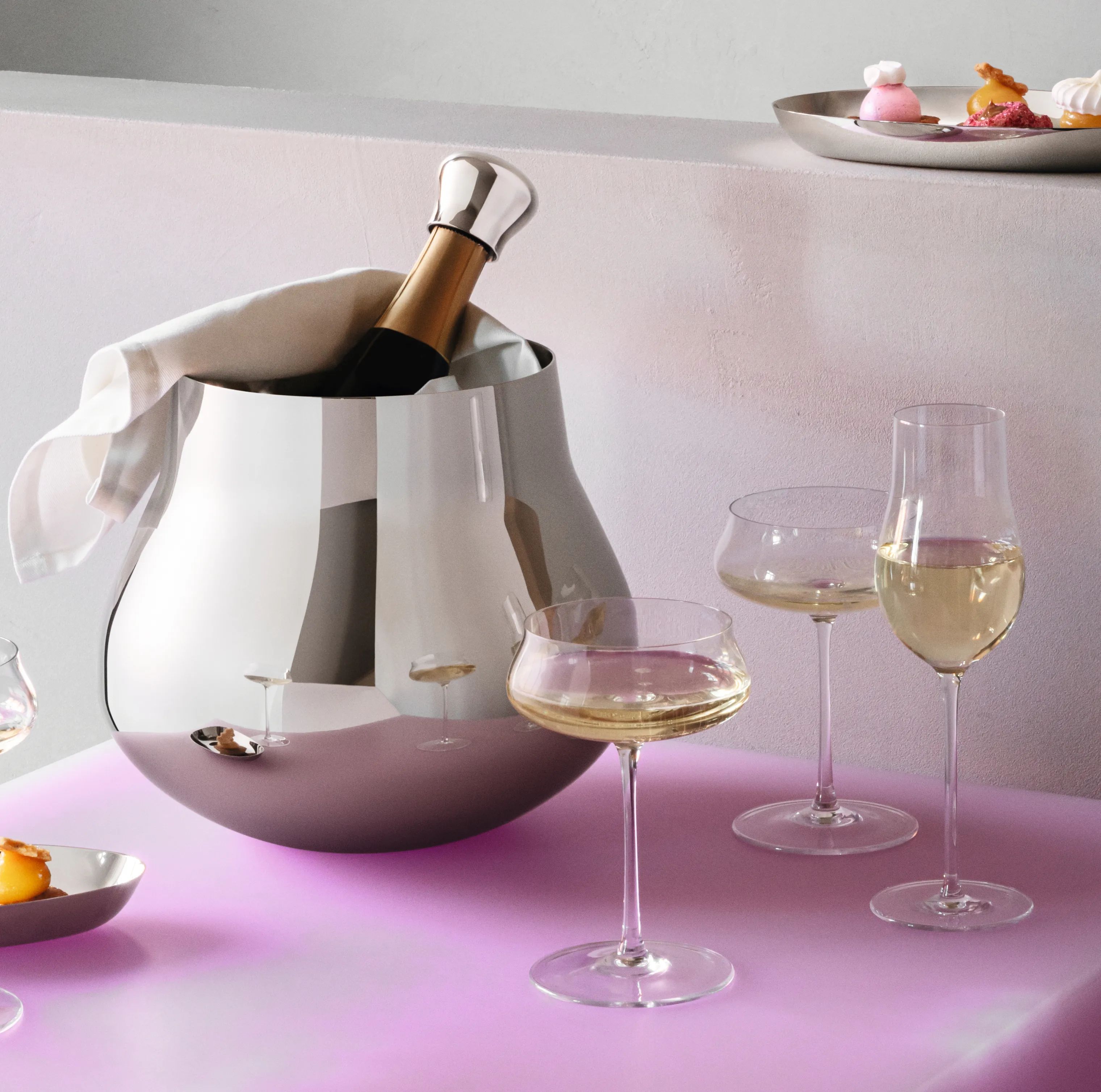 Georg Jensen Vinkølere Sky Champagne- og vinkøler i Stål, 2