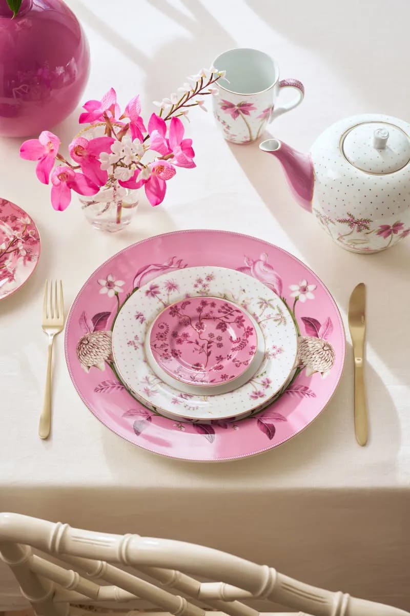 PIP Studio Frokosttallerkener Jolie Flowers Kagetallerken i 12 cm, 2