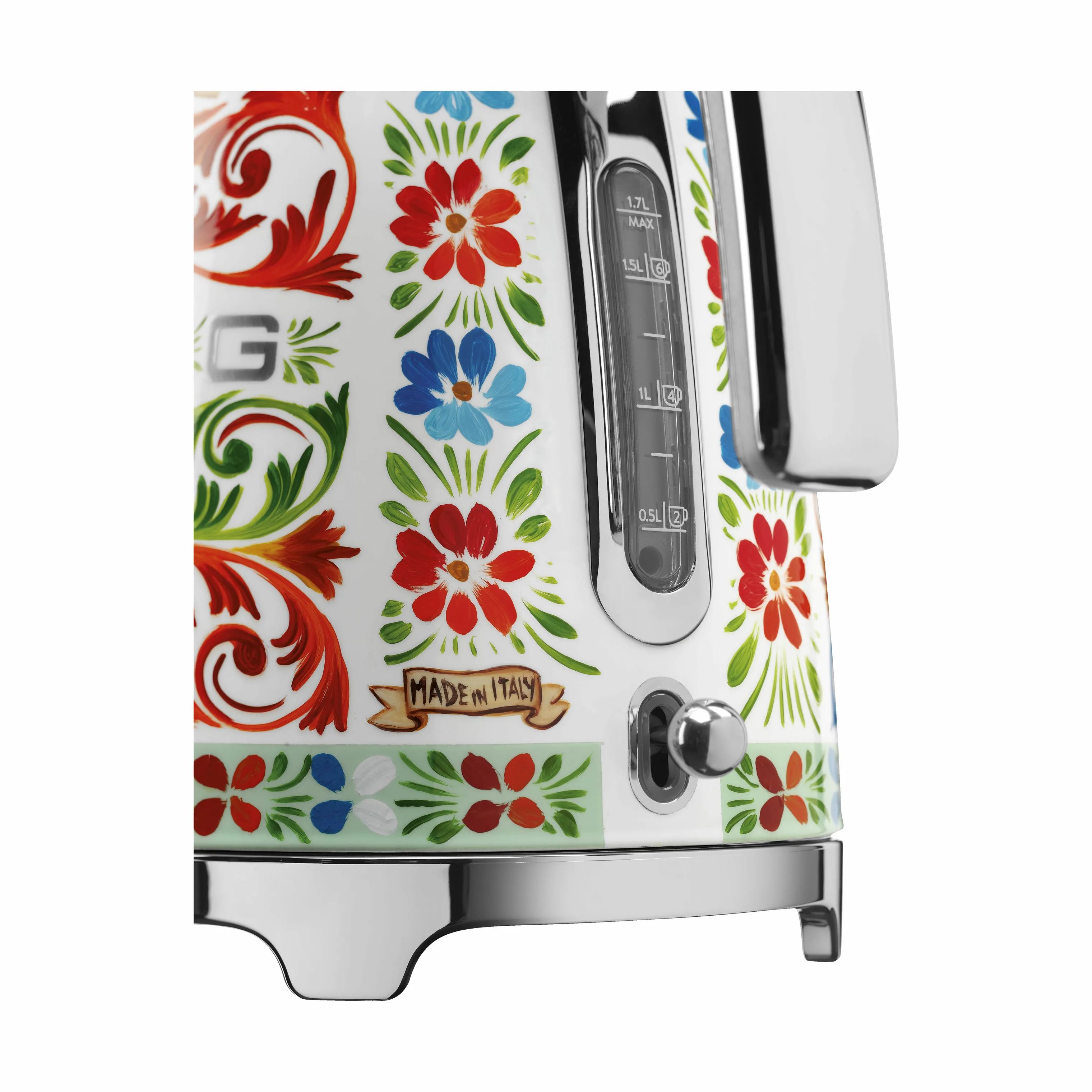 Smeg Elkedler Sicily is my Love Elkedel i Rød/blå/grøn, 5