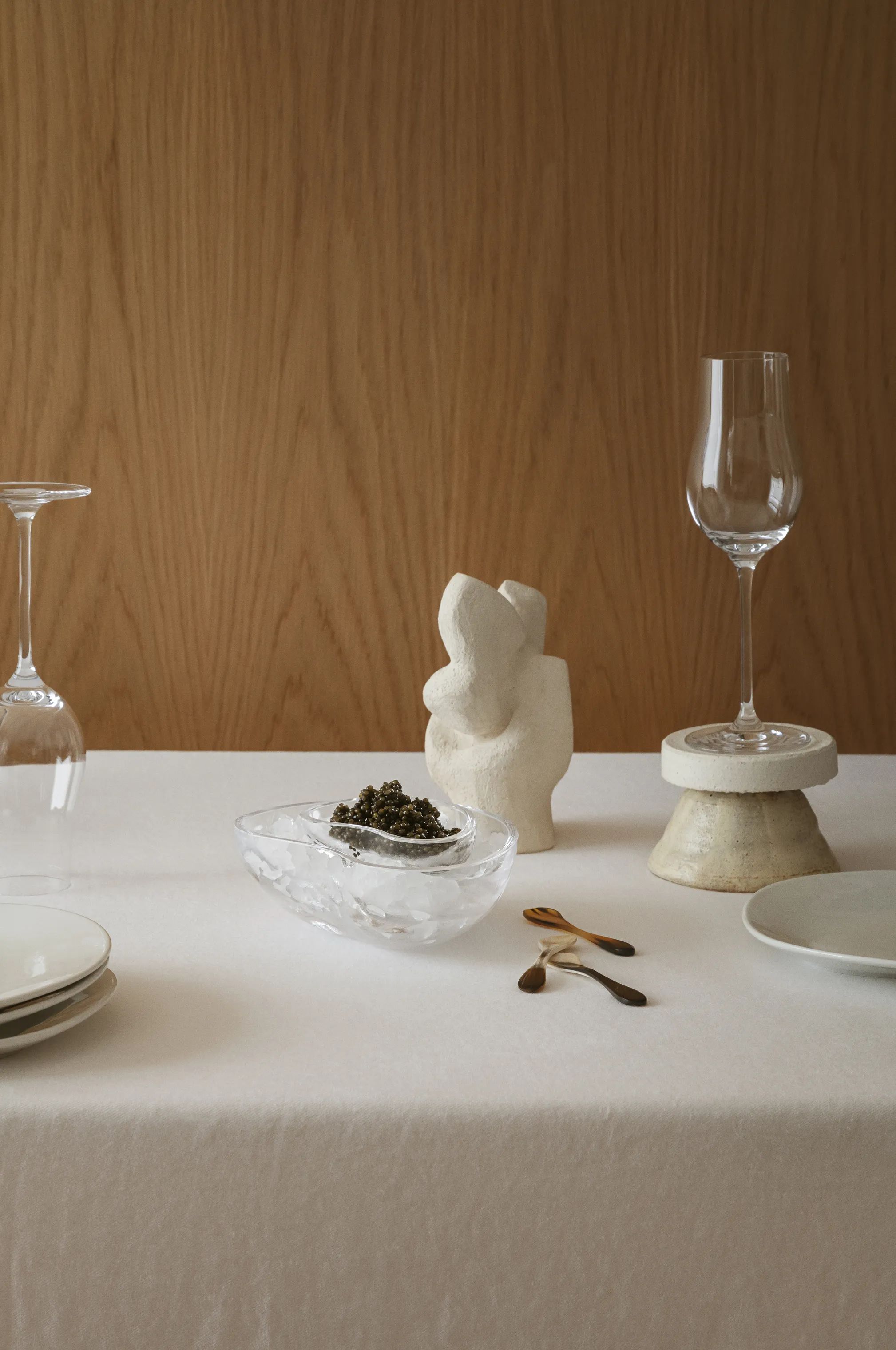 Georg Jensen Spiseskeer Indulgence Caviar Ske i Horn, 4
