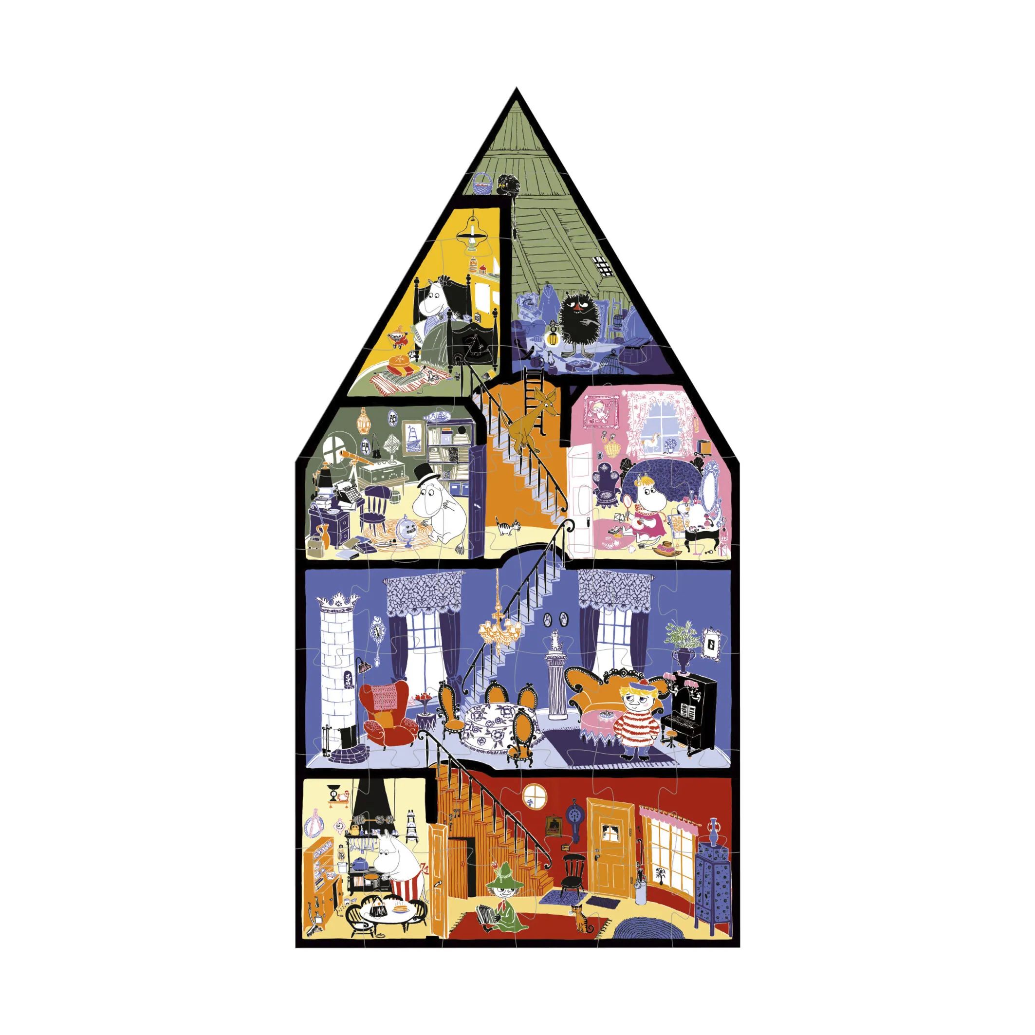 Barbo Toys Puslespil Moomin Puslespil - Mumihuset i Multifarvet, 3