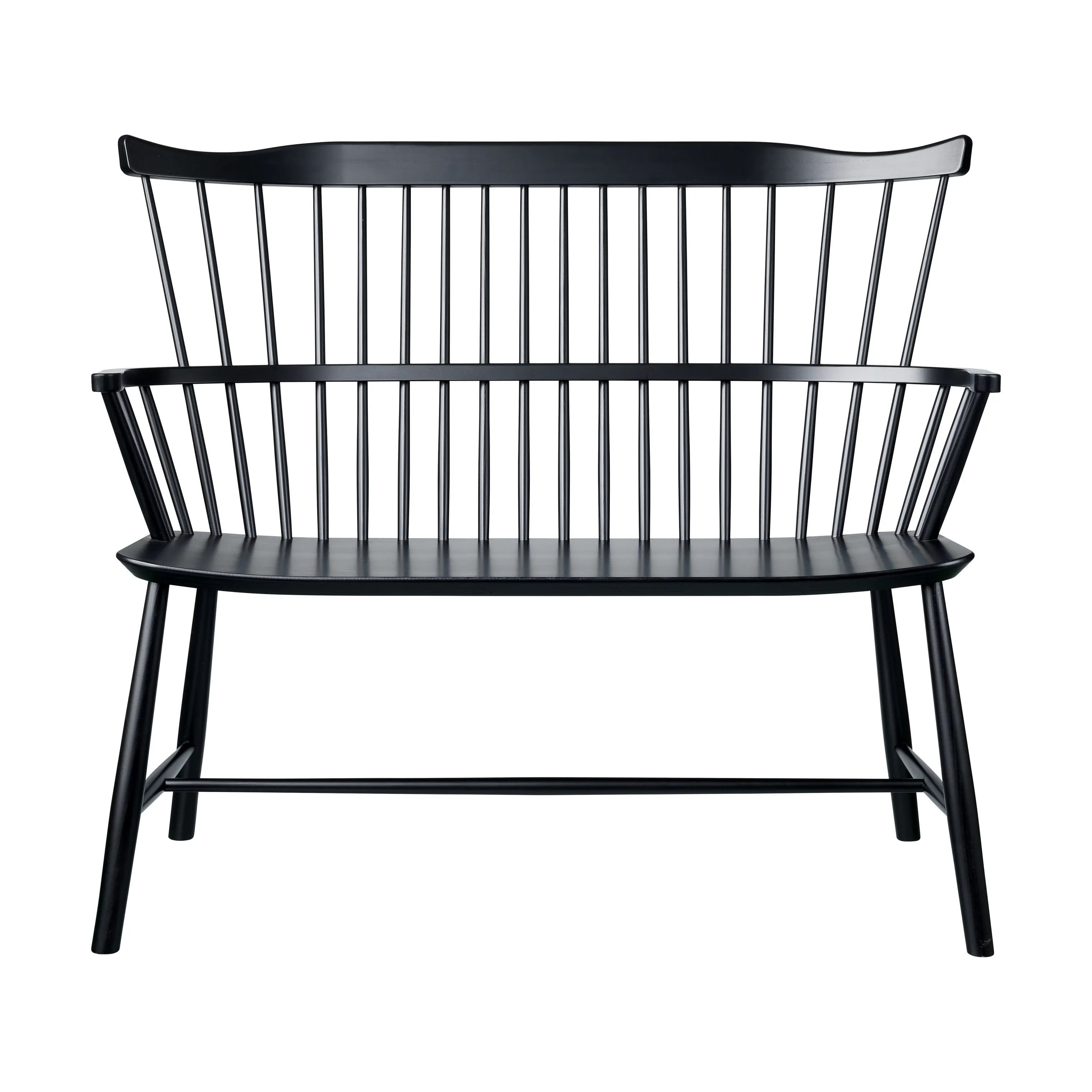 FDB Møbler Bænke J52D Bænk i Jet Black (RAL 9005), 3