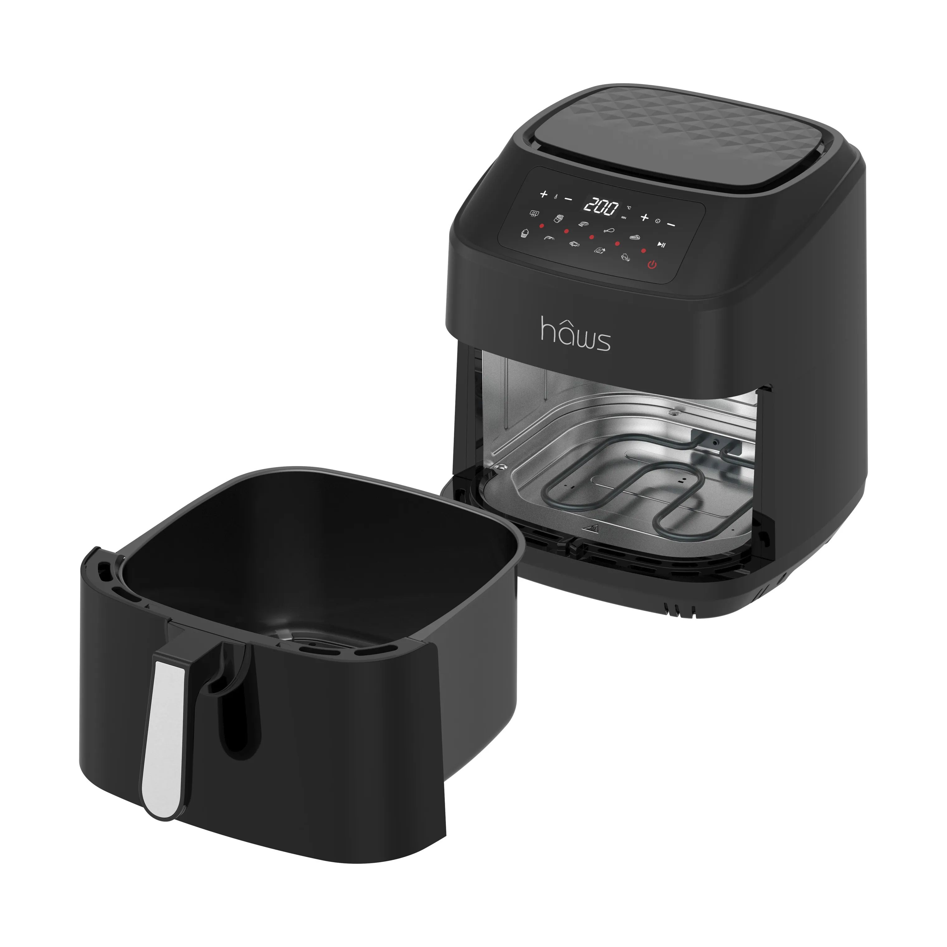 Hâws Airfryers Airfryer i Sort/grå, 9.2 L, 2