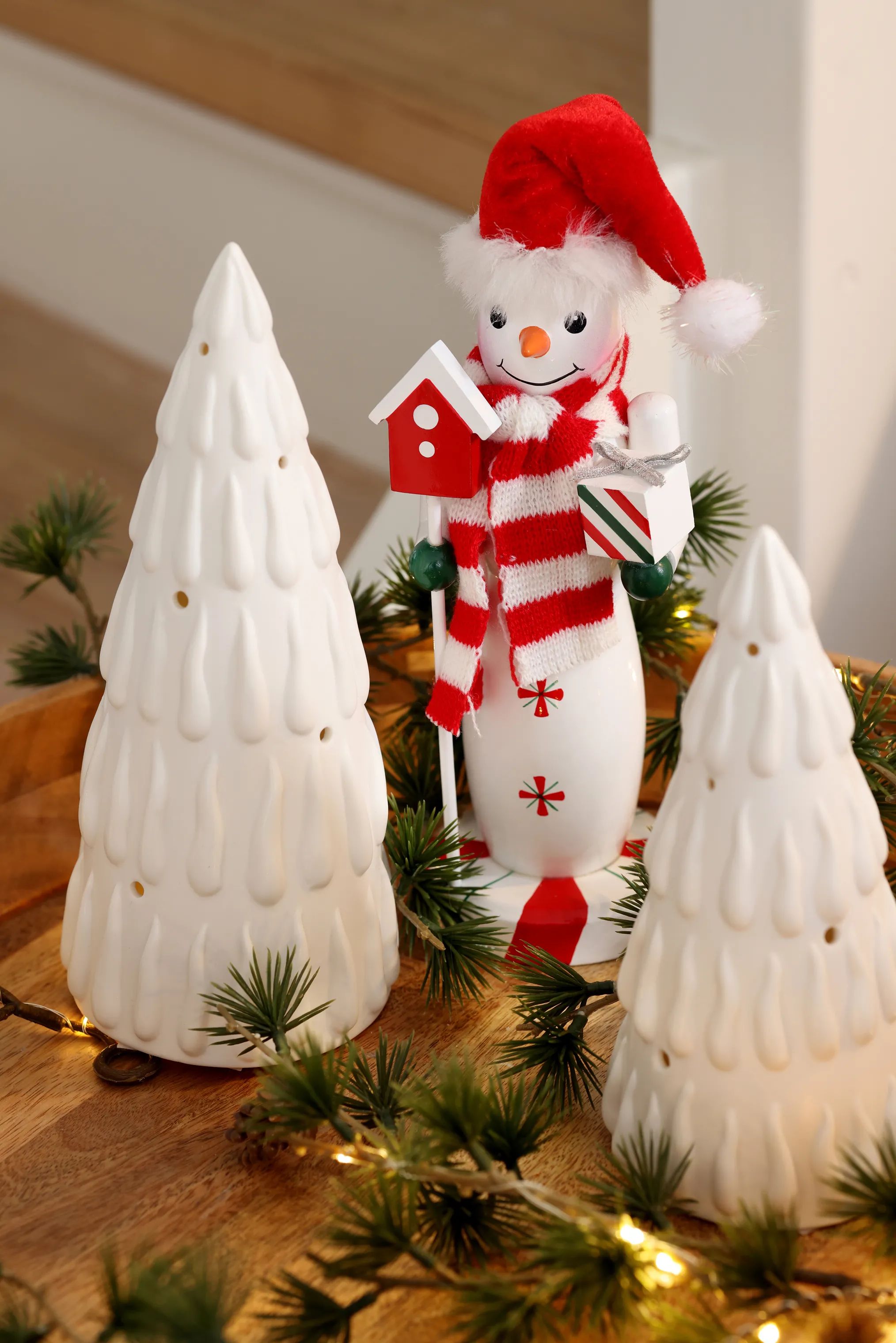 Casa Christmas Julefigurer Juletræ m. LED i 19,2 cm, 2