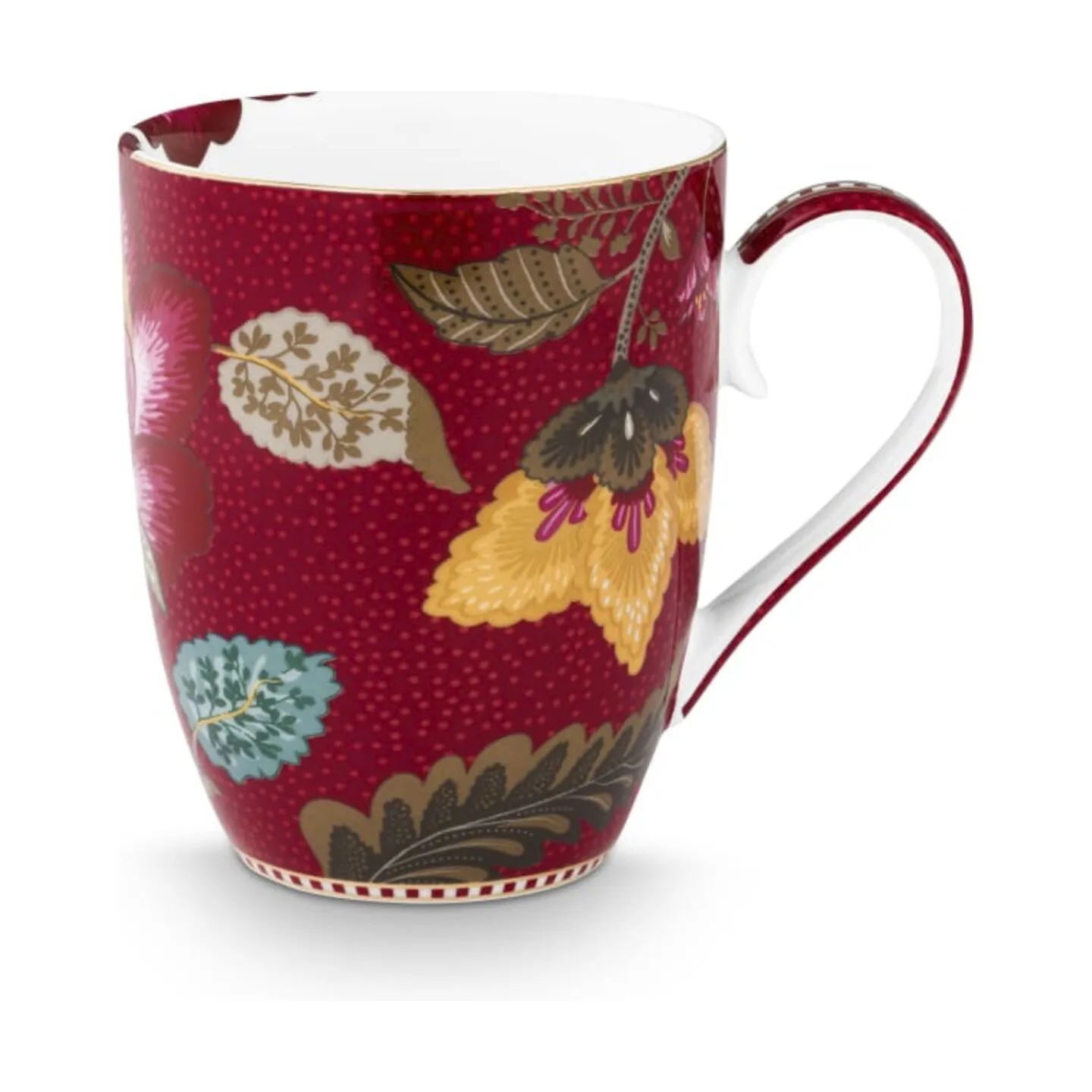 PIP Studio Krus og kopper med hank Blooming Tales Krus - 2 stk. i Rød, 365 ml, 4