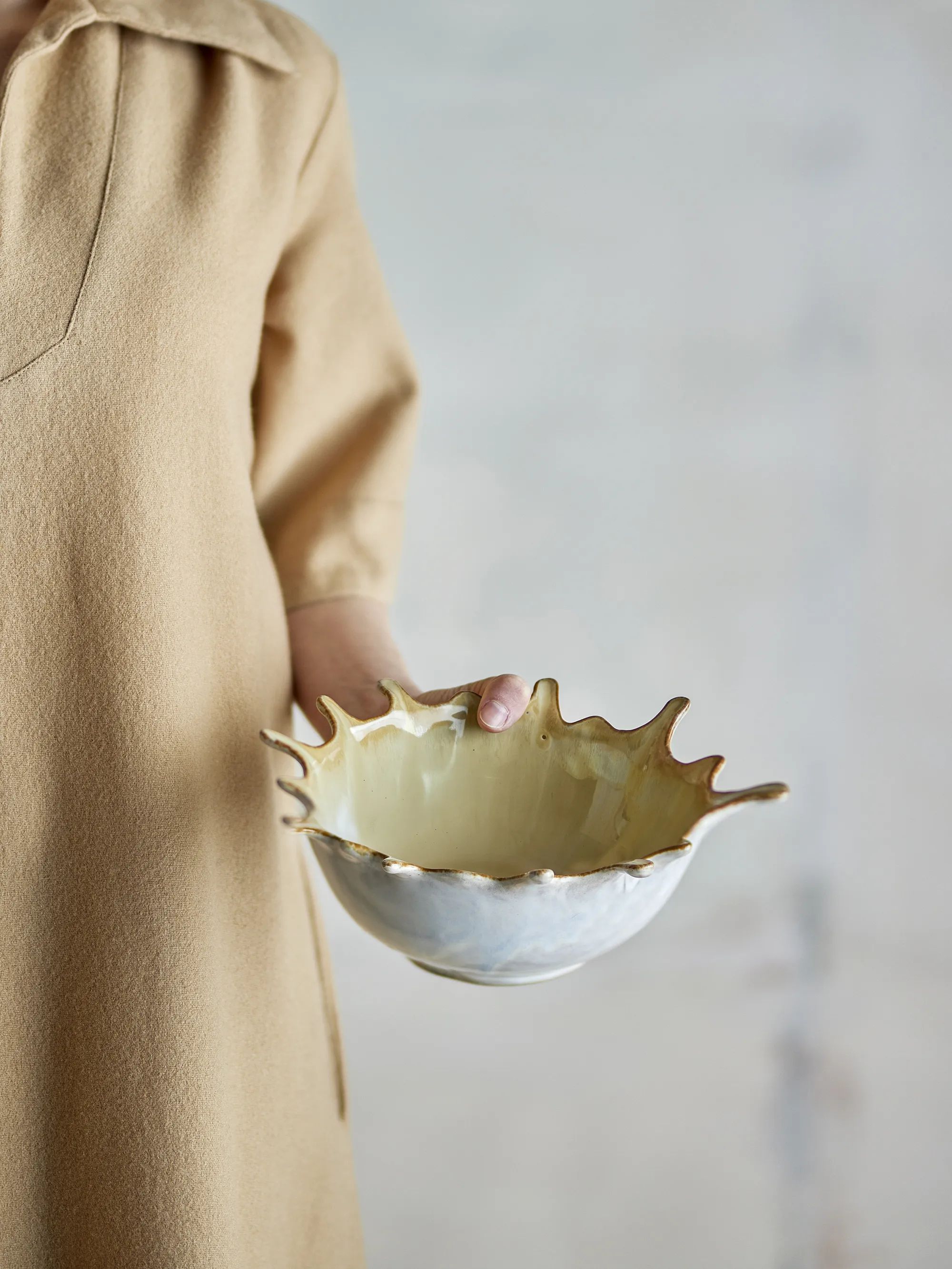 Bloomingville Serveringsskåle Alcott Skål i Nature, 5