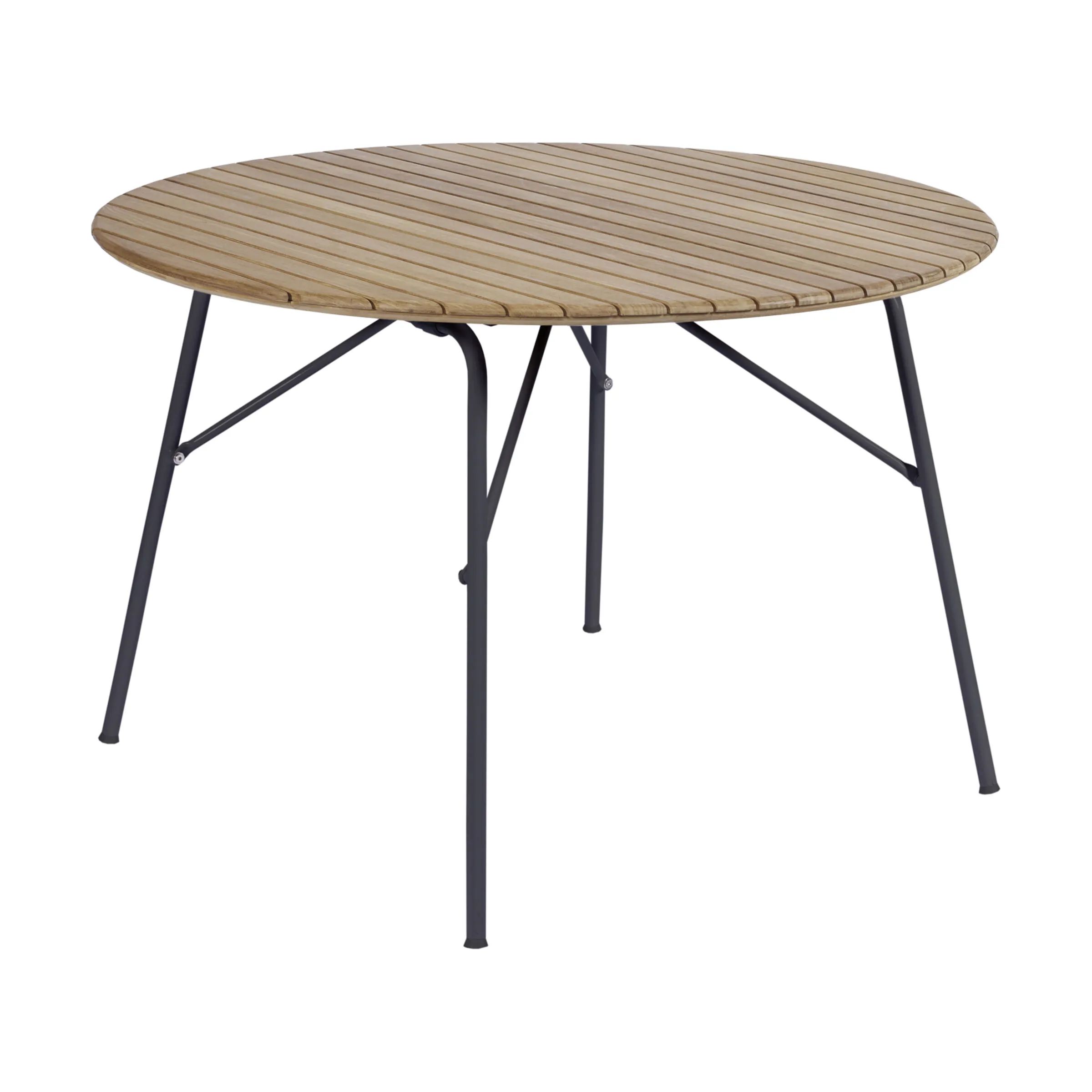 Mandalay Havespiseborde Magnolia Havebord i Antracit/Teak, H72 x Ø110 cm, 1