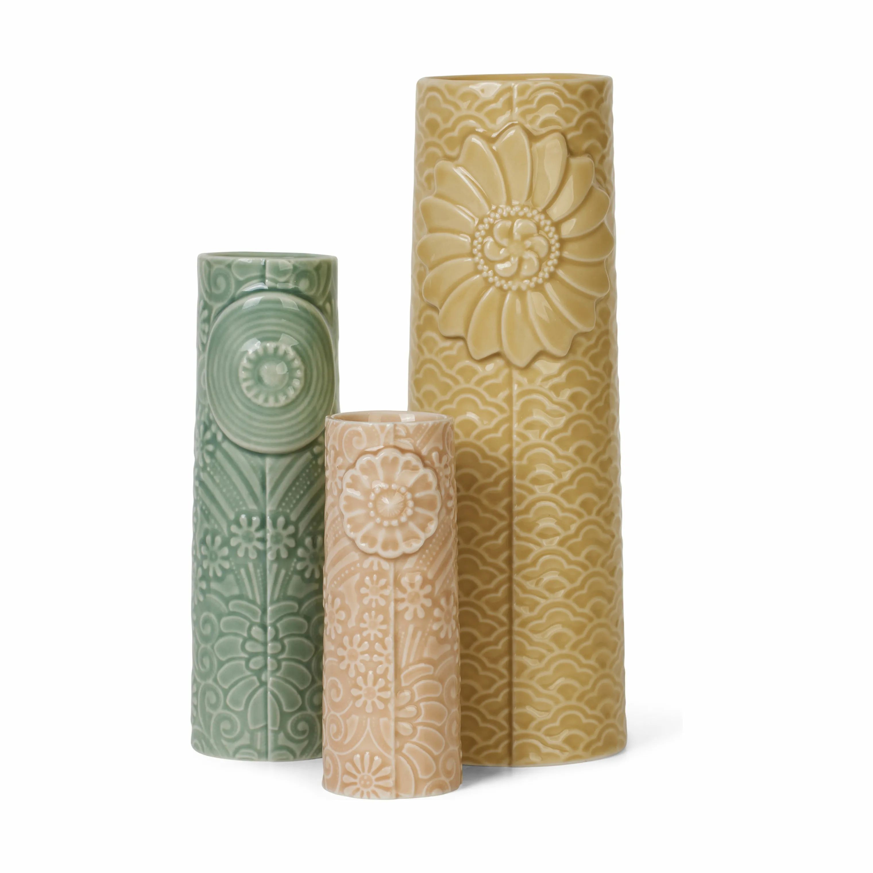 Dottir Vaser Pipanella Flock Vase - 3 stk. i Rosy sunset, 1