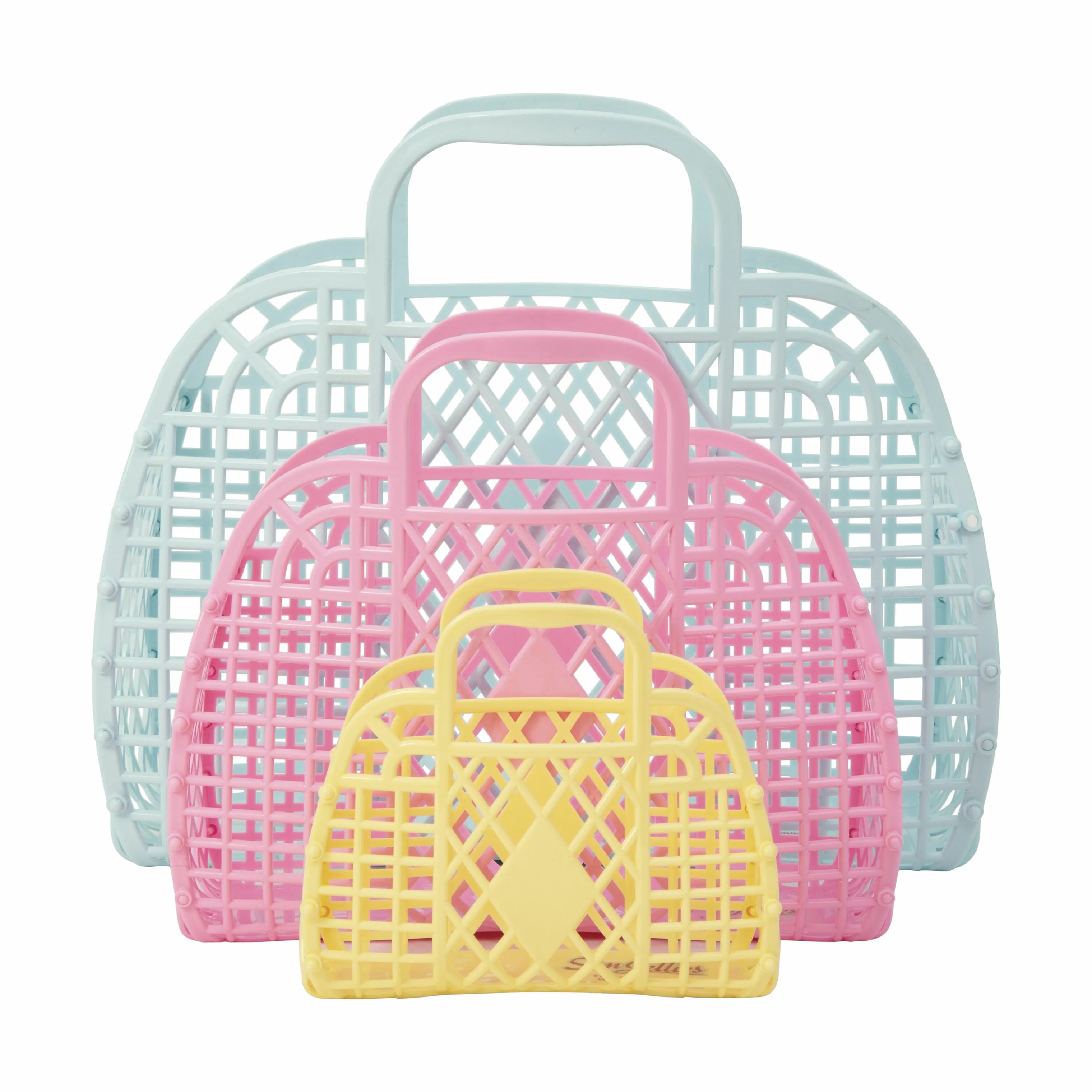 Sun Jellies Øvrigt interiør Retro Basket Mini Retro Taske - Mini i Gul, 4