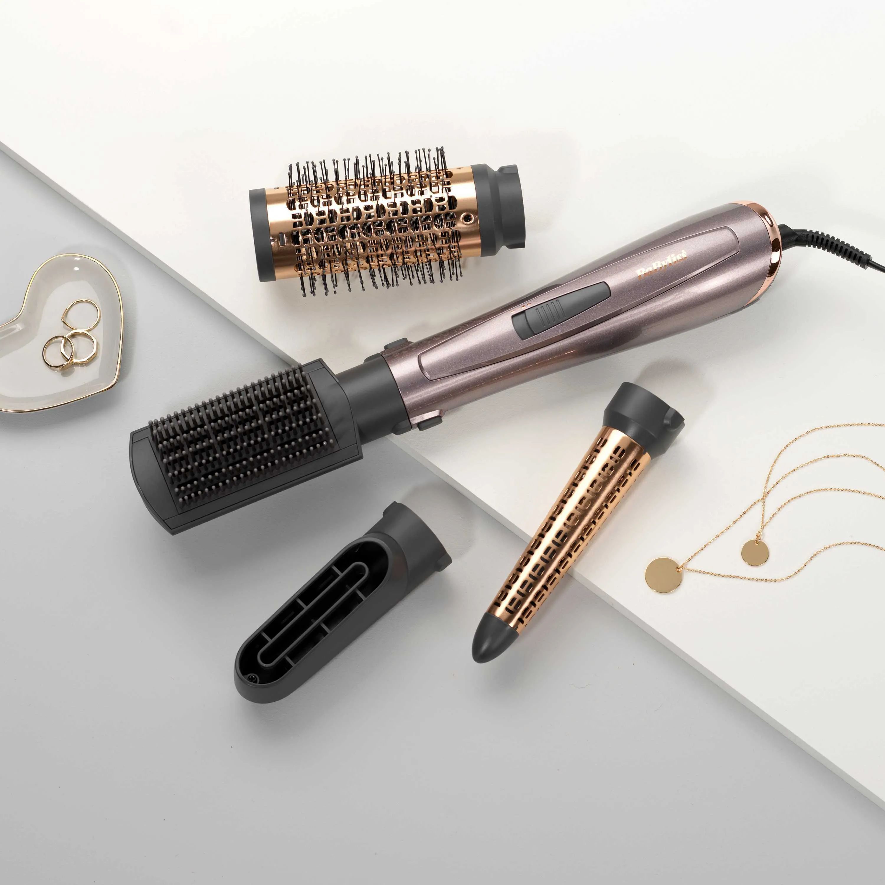 BaByliss Krøllejern Air Style Varmluftbørste i Grå, 3