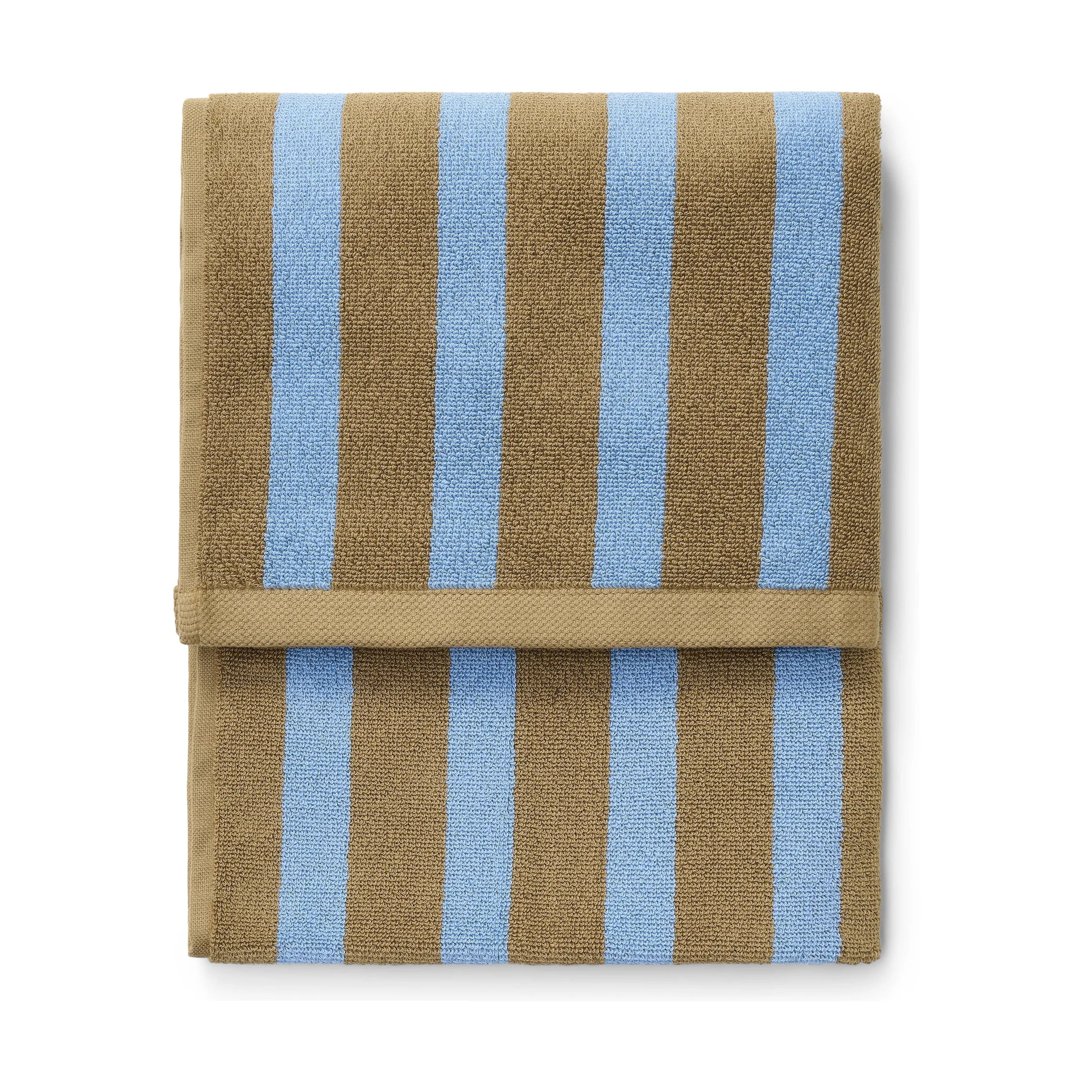 Marc O'Polo Håndklæder Heritage Håndklæde i Oakwood/denim blue, B50 x L100 cm, 1