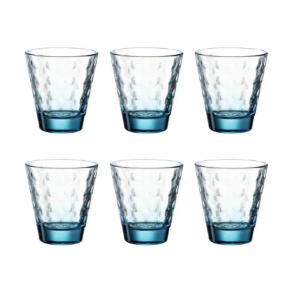 Leonardo Vandglas Leonardo Vandglas - 6 stk. i Klar/blå, 21.5 cl, 1