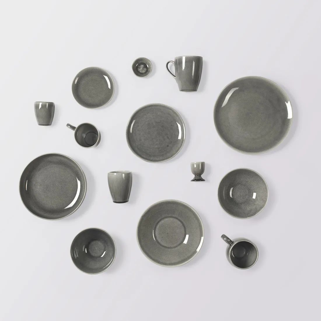 Broste Copenhagen Krus og kopper uden hank Nordic Rain Krus i Grey, 2