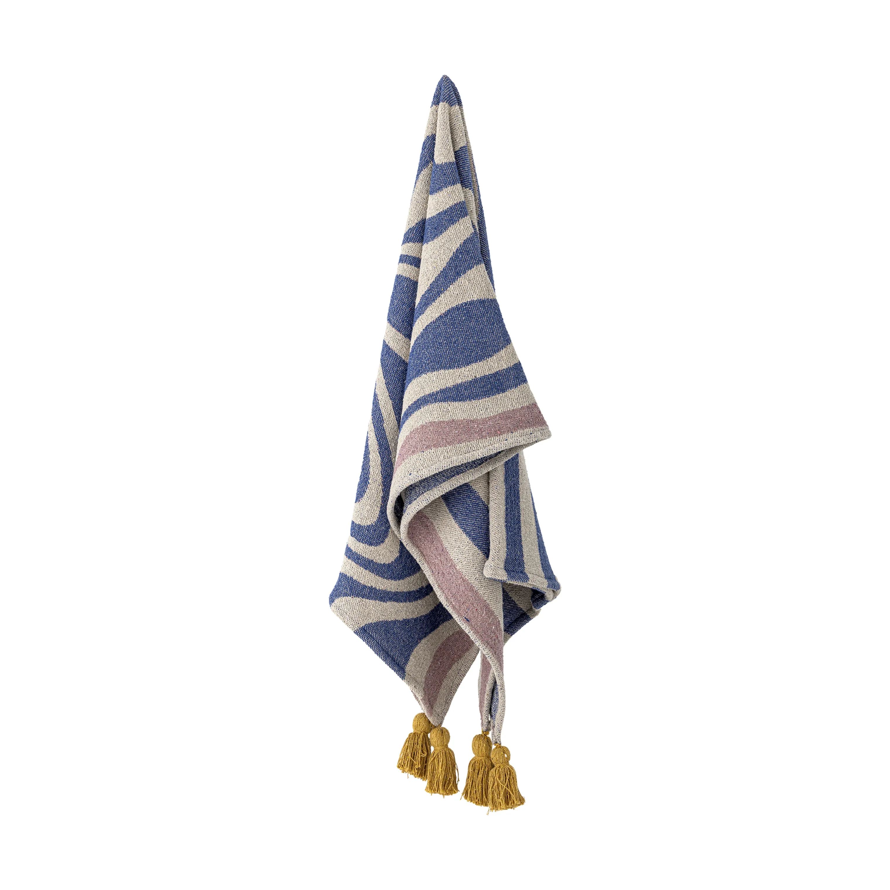 Bloomingville Plaider Arlie Plaid i Blå, 5