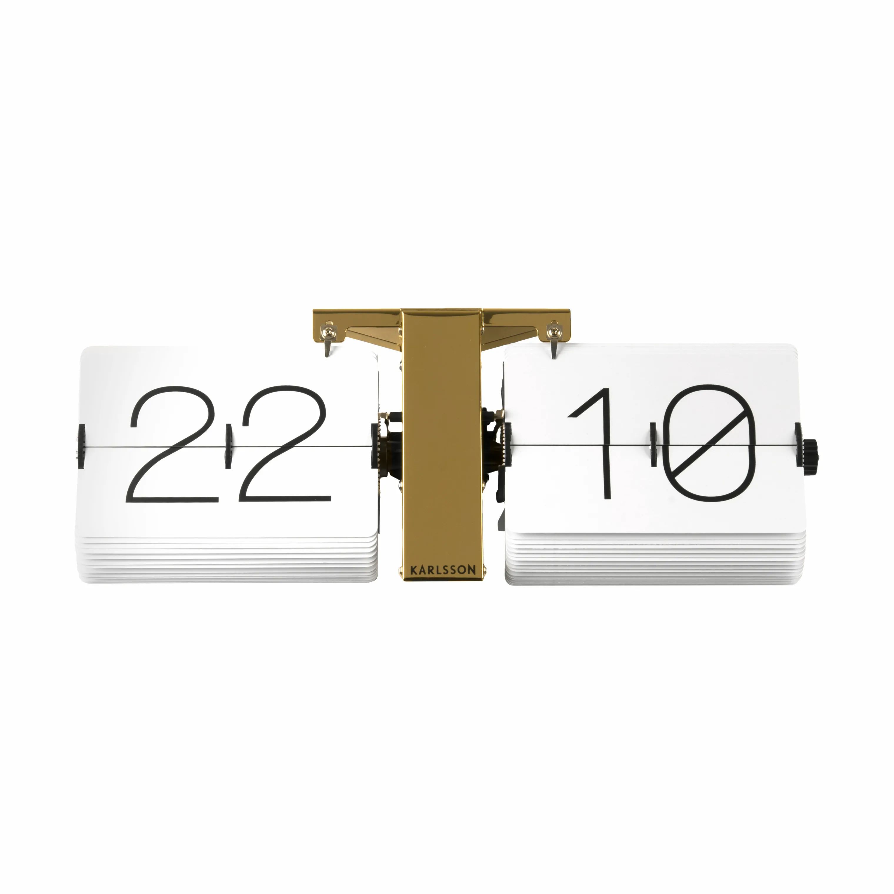 Karlsson Bordure Flip Clock No Case Flip No Case Bordur i Hvid, 1