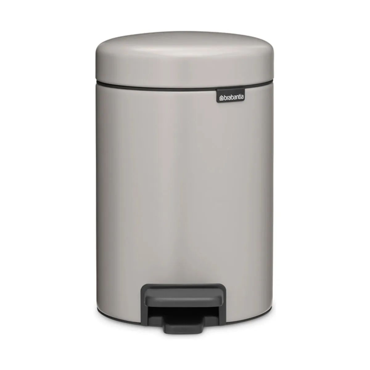 Brabantia Toiletspande NewIcon Pedalspand i Soft Grey, 3 L, 1