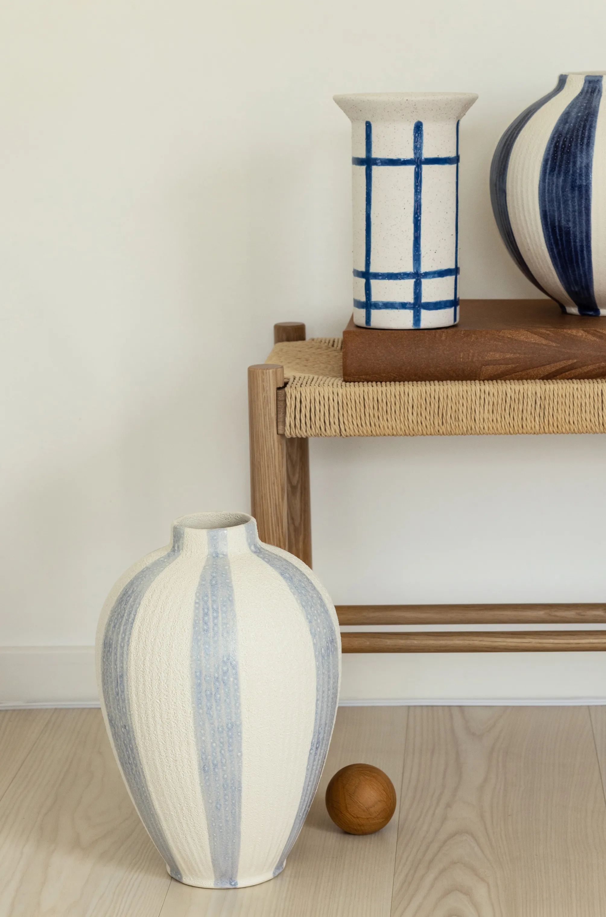 CASA Living Vaser Vase i Hvid/Mørkeblå, 5