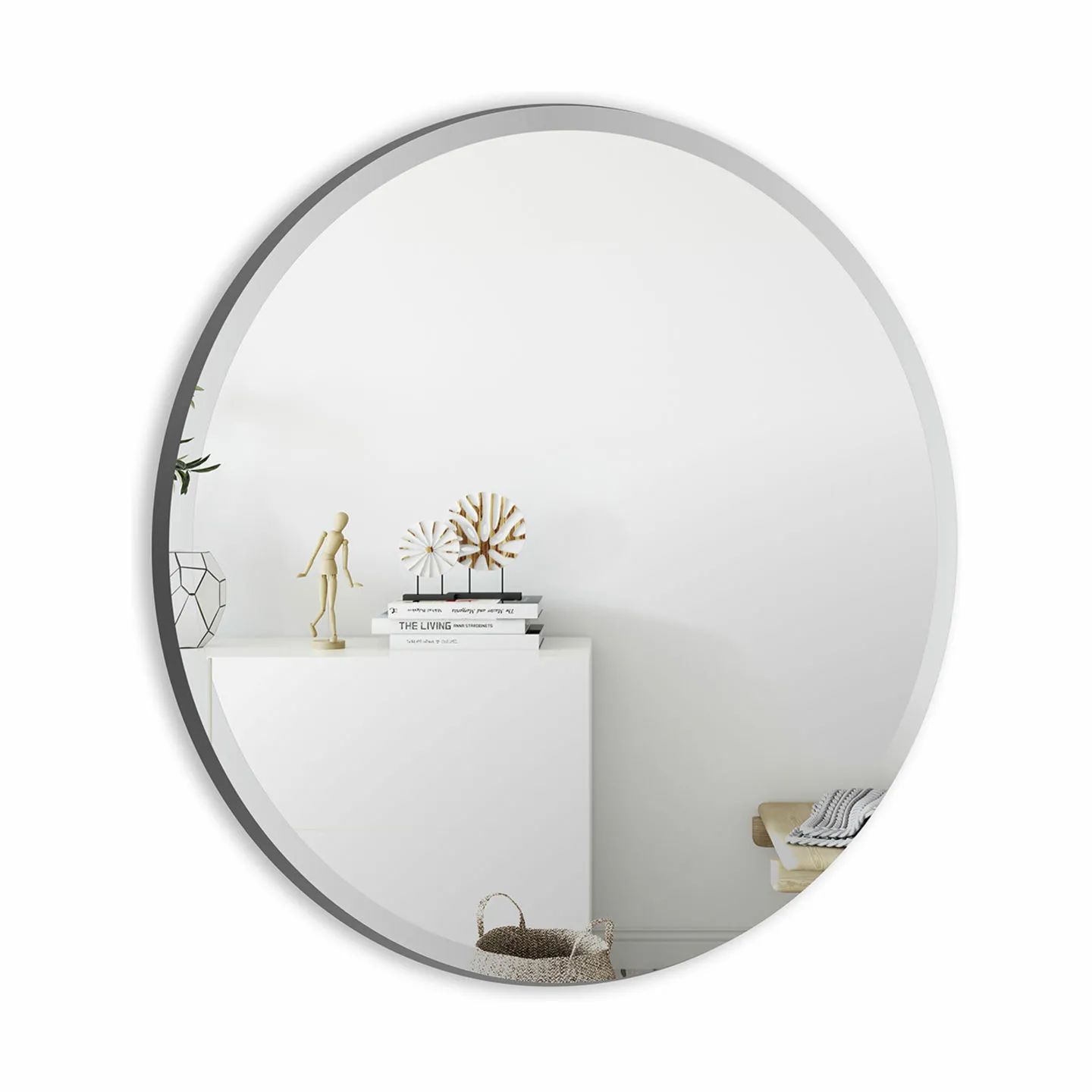 Incado Spejle Rundt Spejl i klar, 110 cm, 1