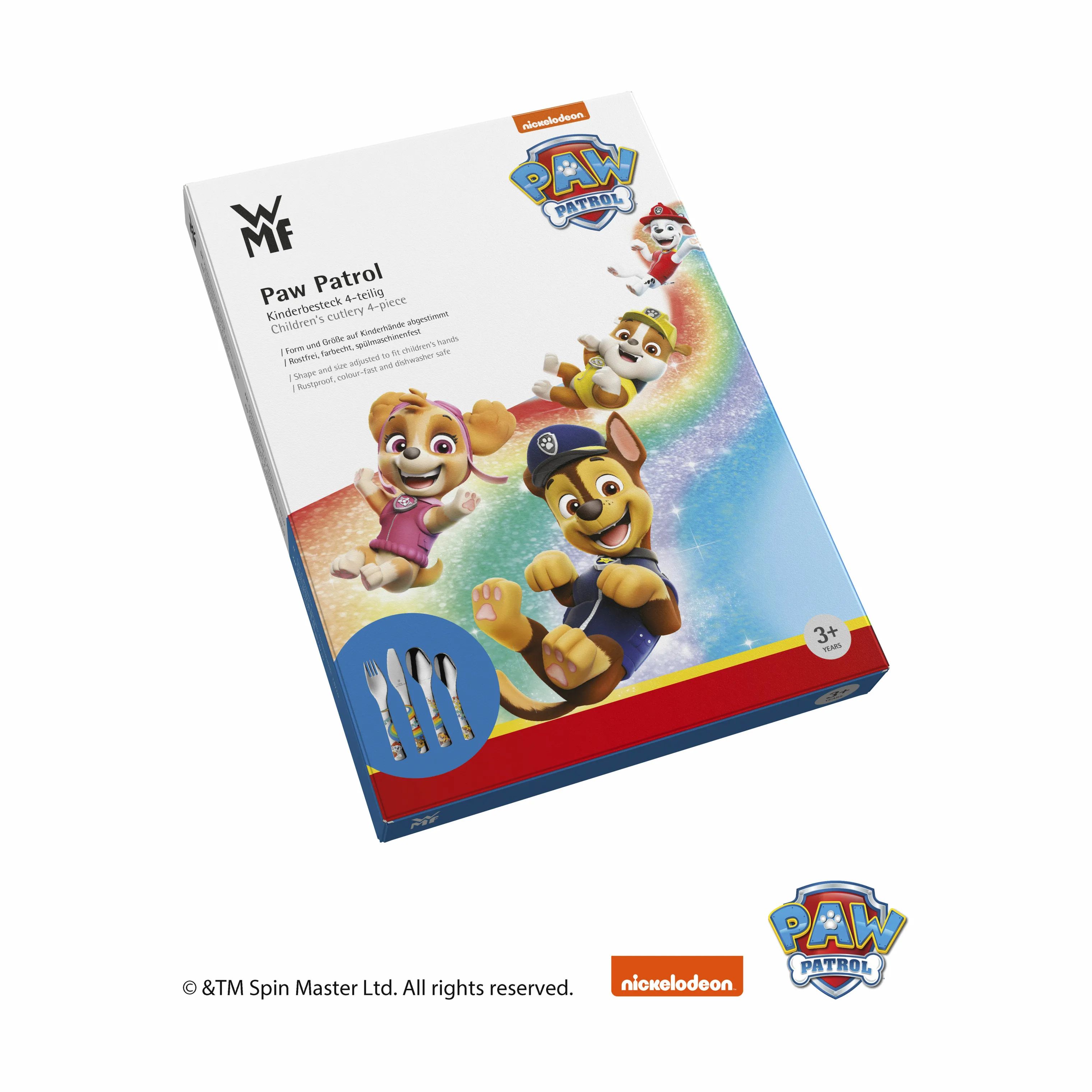 WMF Børnebestik Børnebestiksæt PAW Patrol - 4 dele i Multifarvet, 3