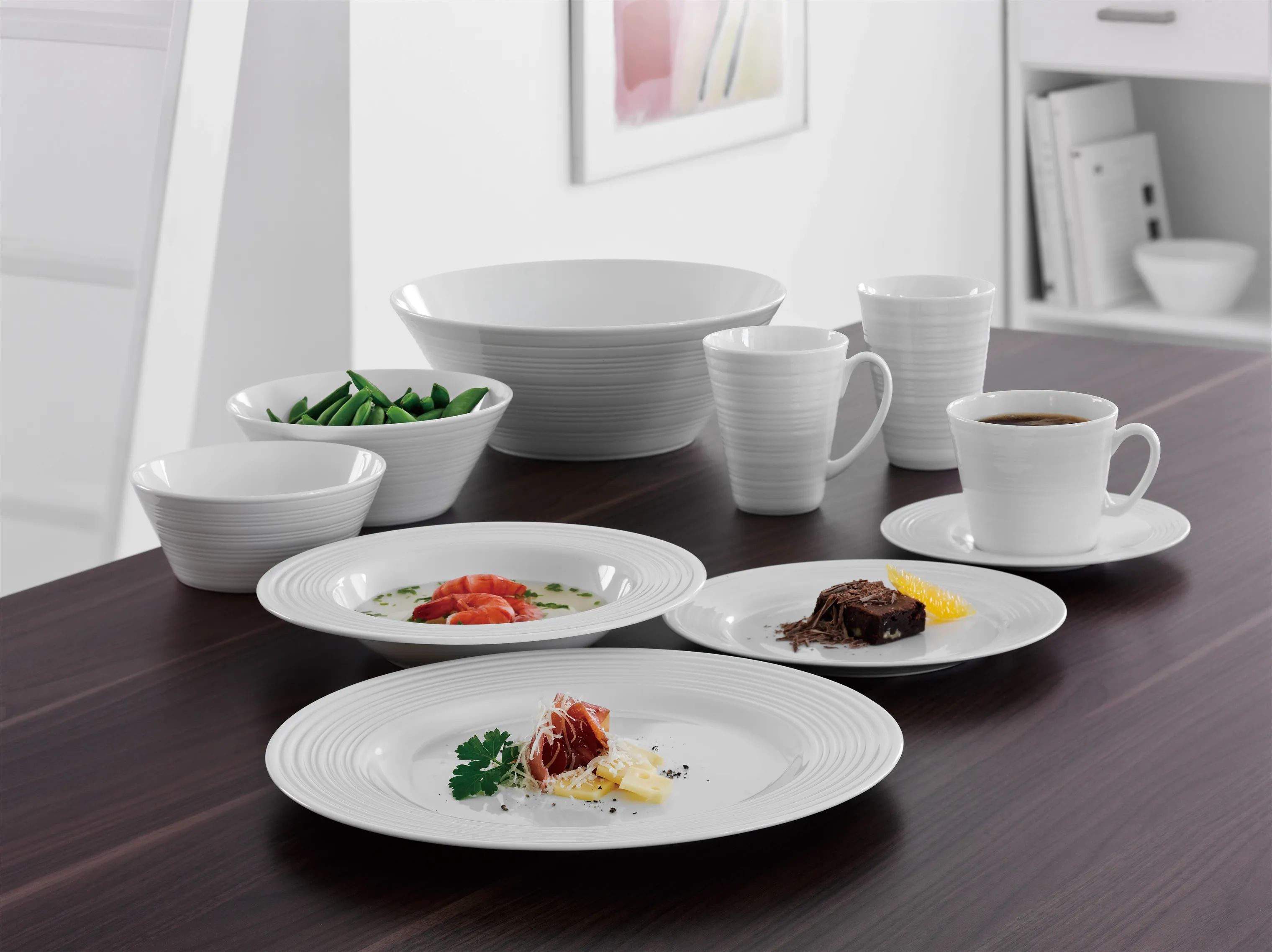 Aida Serveringsskåle Passion Skål i Creme Hvid, 2
