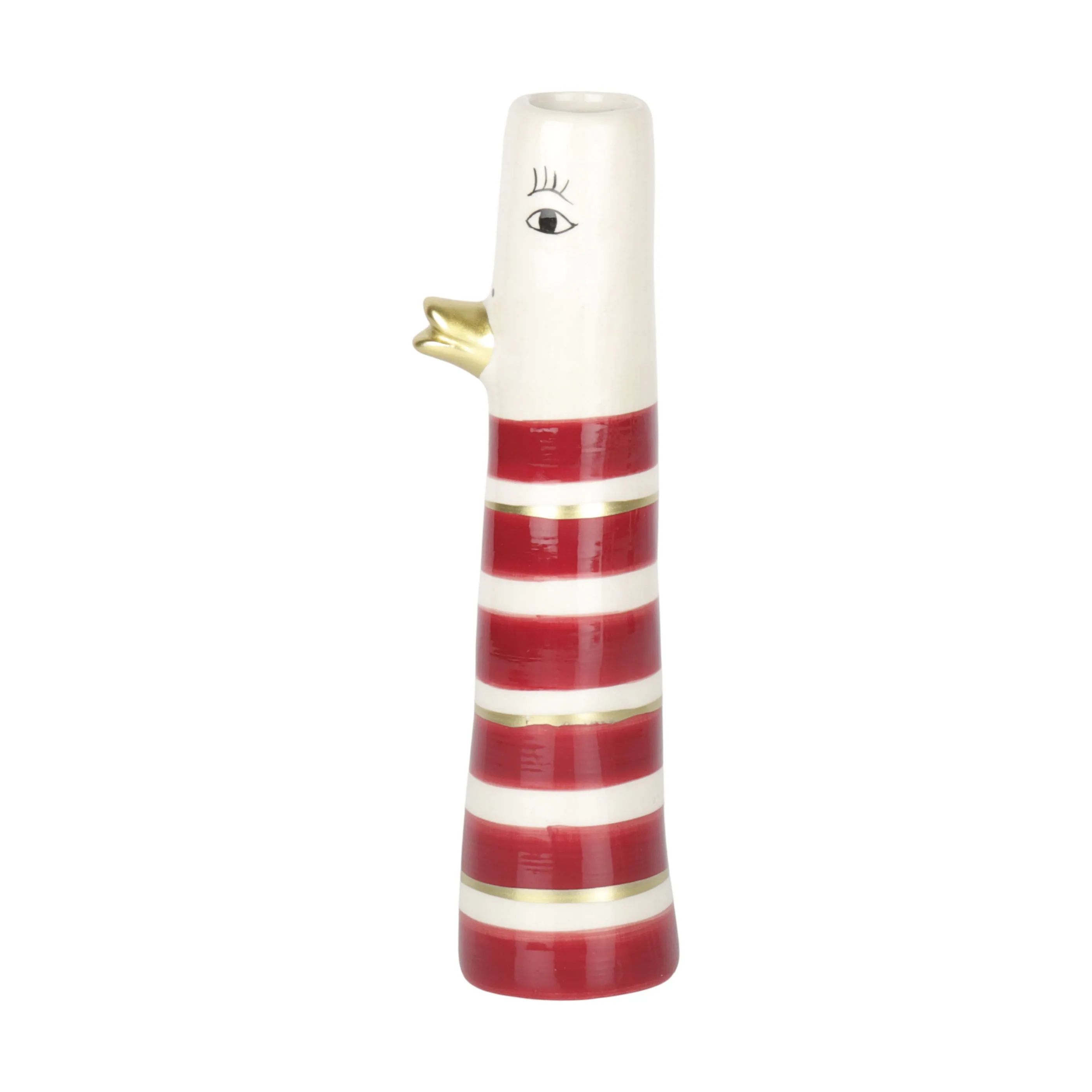 Speedtsberg Vaser Vase - And i Rød/Hvid, 17 cm, 1