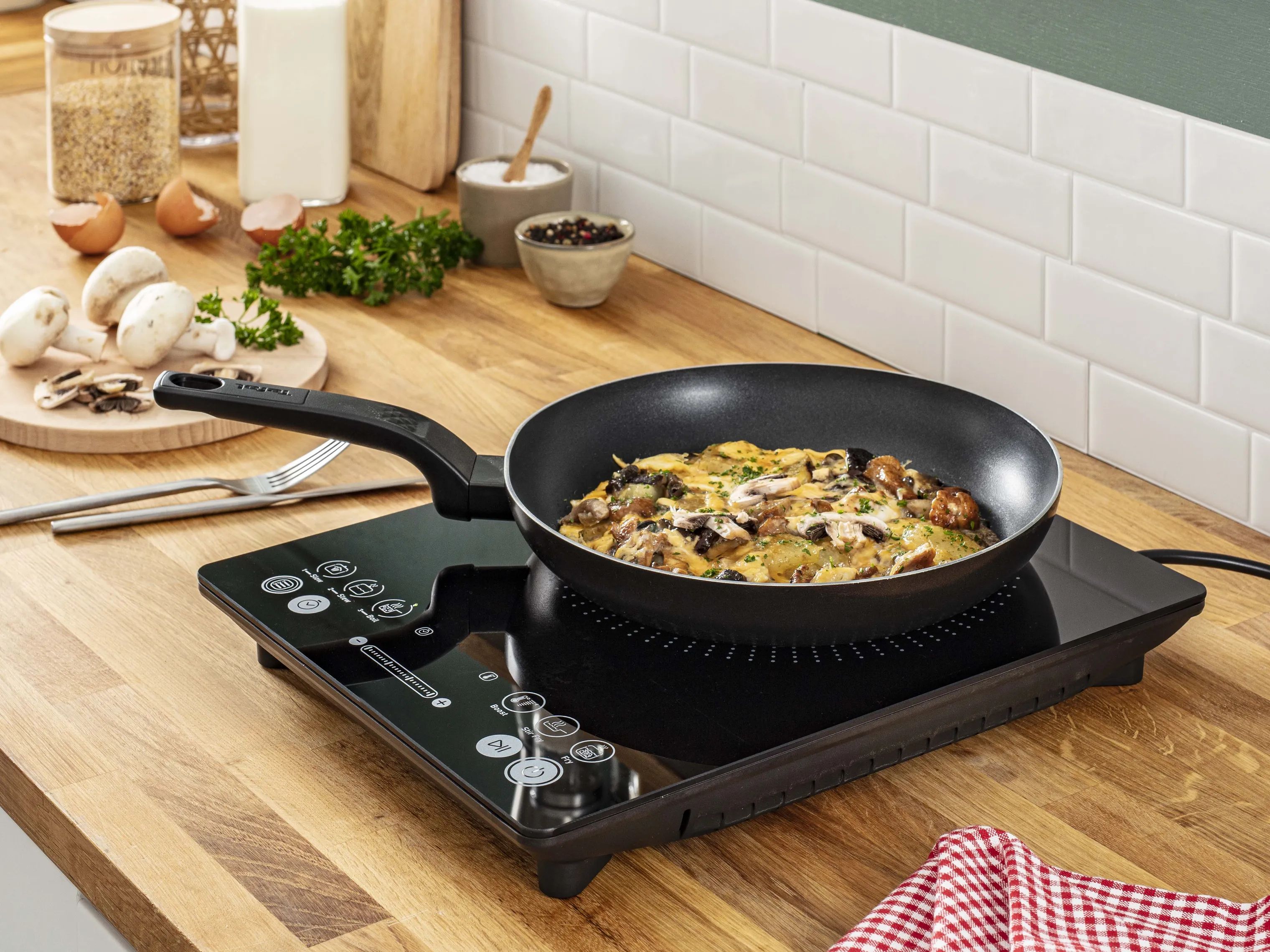 Tefal Kogeplader Slim Induktionskogeplade i Sort, 3