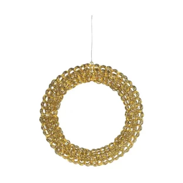 Casa Christmas Øvrigt julepynt LED Krans i Guldfarvet, 58 cm, 1