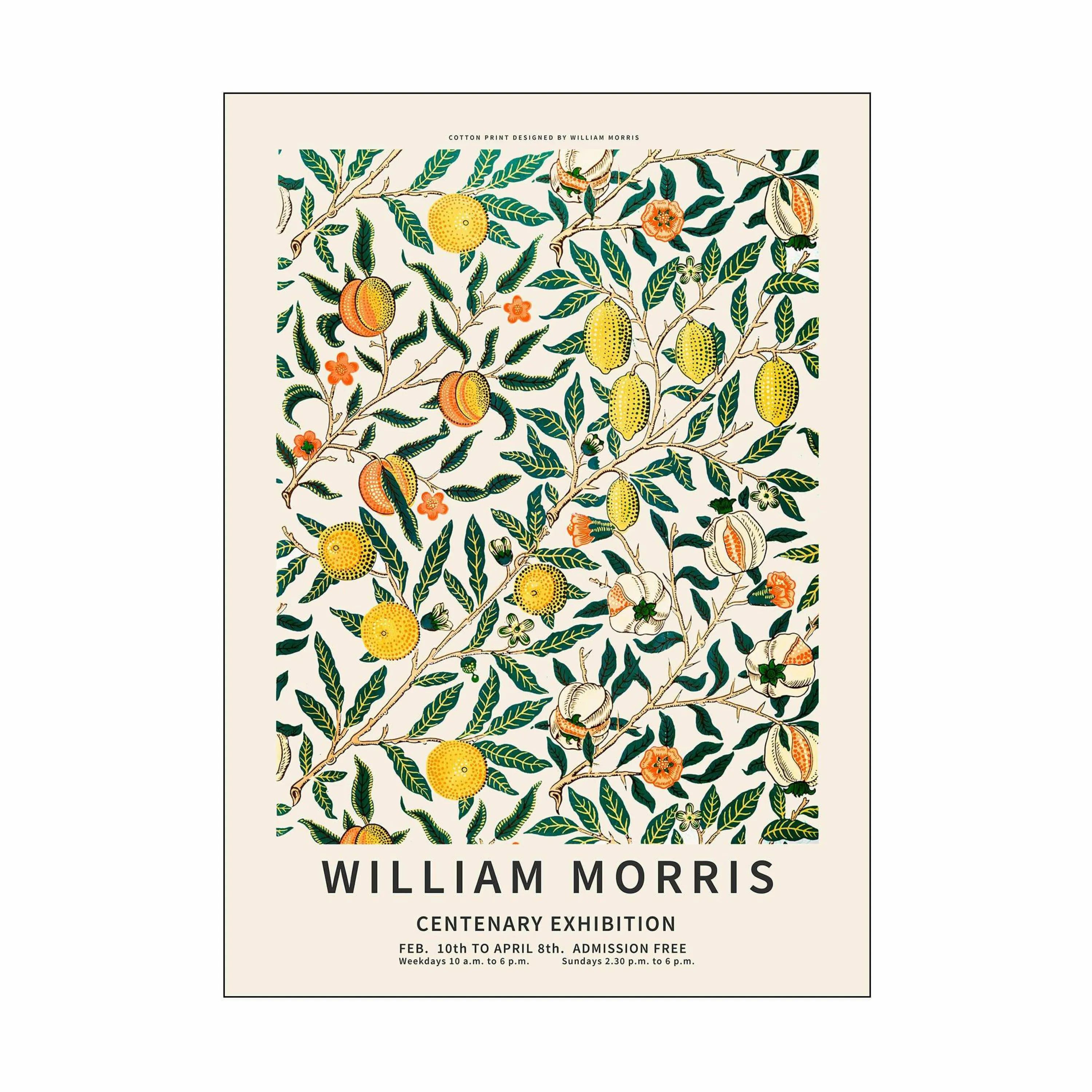 Poster&Frame Plakater William Morris Plakat - Tree Fruits i Grøn/gul/orange, B70 x L100 cm, 1